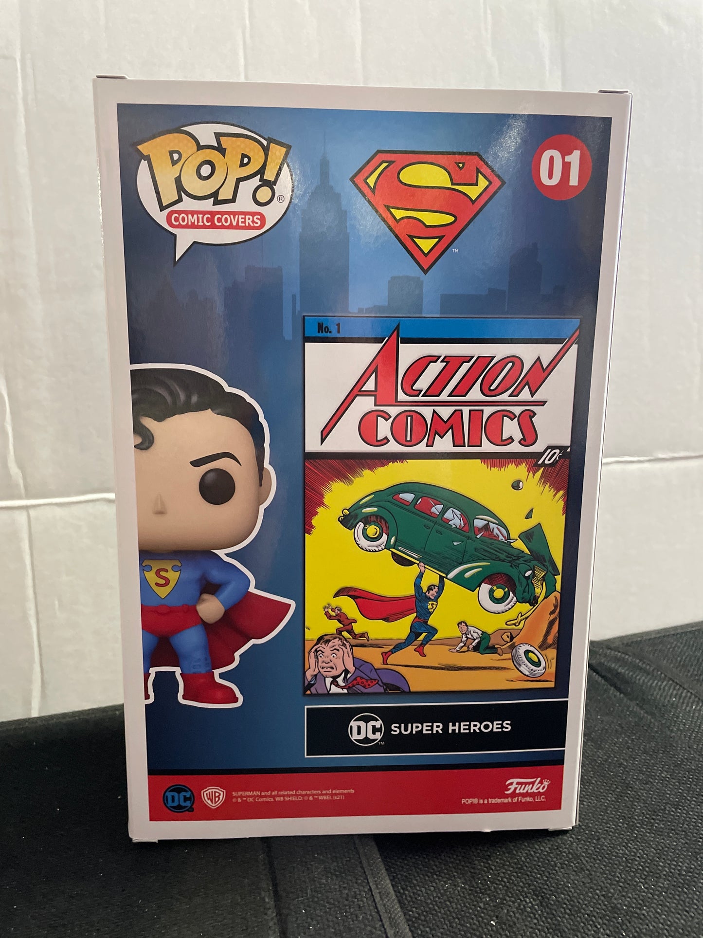 SUPERMAN COMIC COVER FUNKO #01 (2021, EXCELLENT CONDITION)