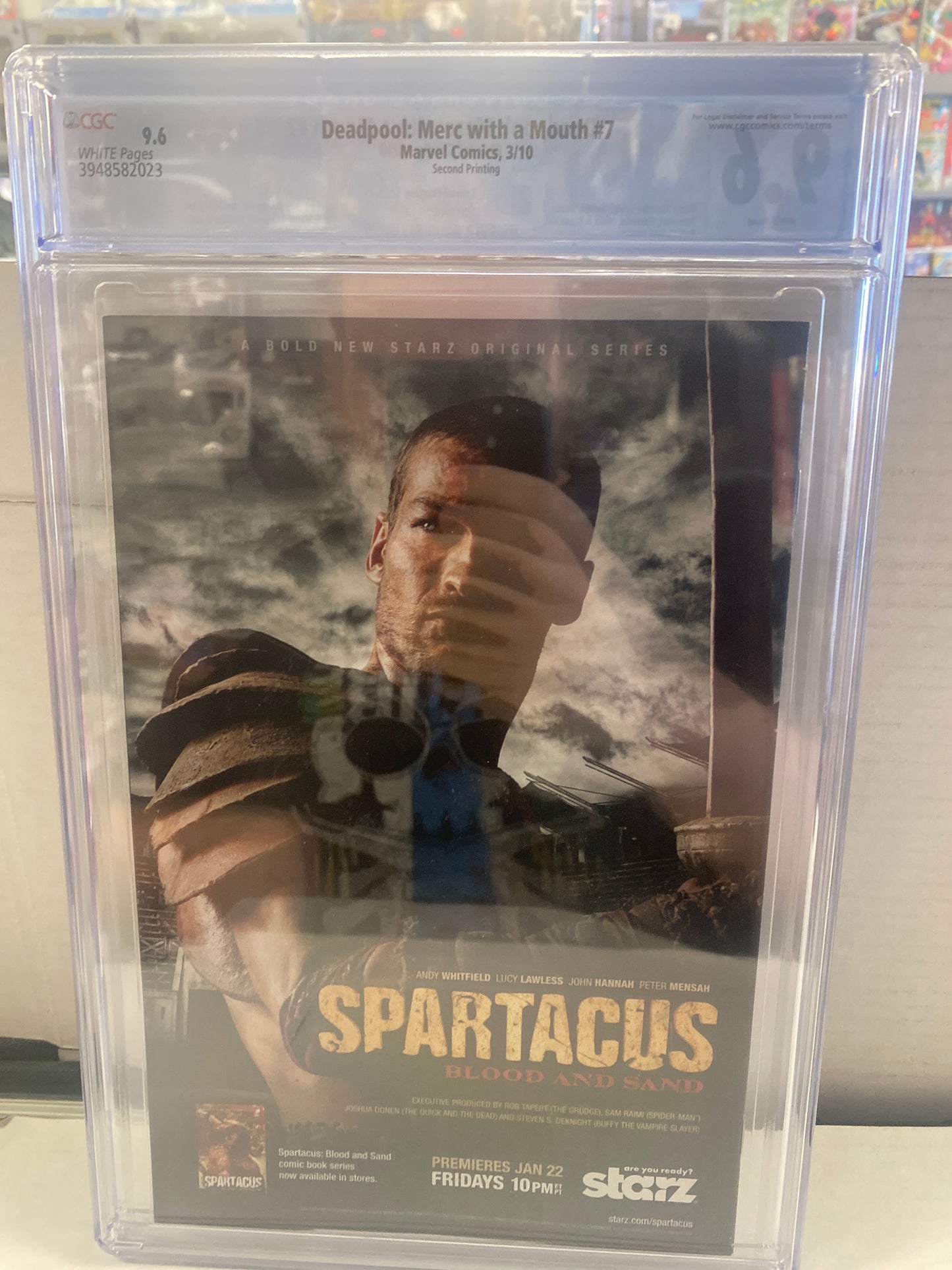 MARVEL COMICS DEADPOOL MERC WITH A MOUTH #7 (2010) SECOND PRINTING 1ST APPEARANCE OF LADY DEADPOOL THE DEADPOOL KID AND MAJOR DEADPOOL CGC 9.6 WP