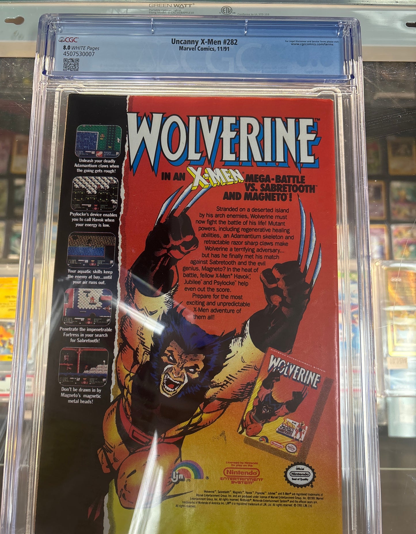 CGC 8.0 MARVEL UNCANNY X-MEN #282