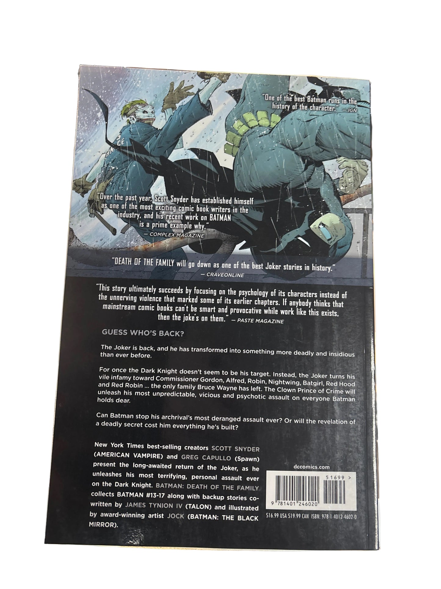 DC BATMAN VOLUME 3 DEATH OF THE FAMILY SOFTCOVER