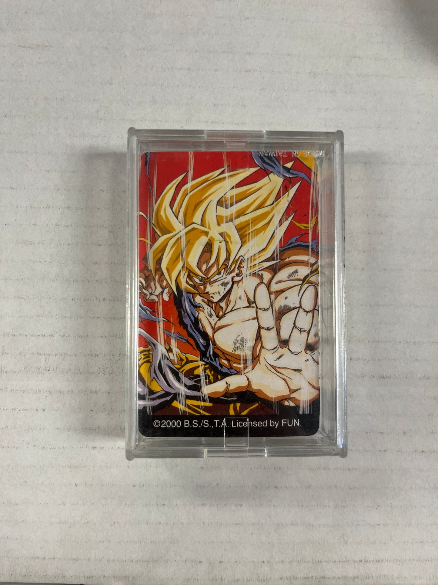 Dragon ball Z super Saiyan Goku playing Cards