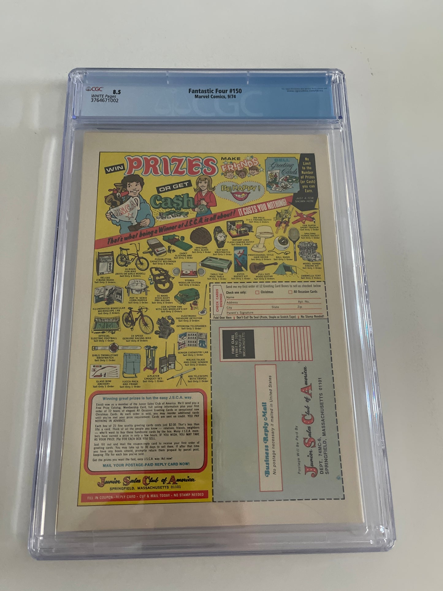 MARVEL COMICS FANTASTIC FOUR #150 CGC 8.5