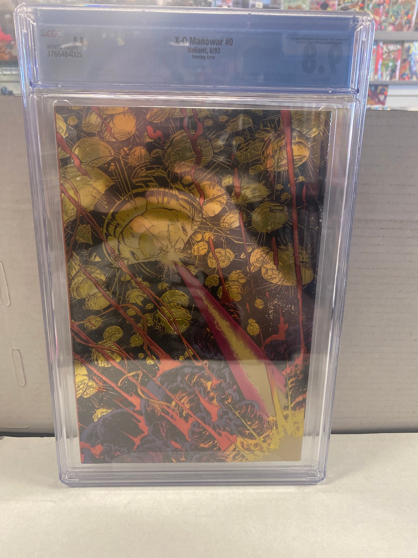 VALIANT X-O MANOWAR #0 (1993) PRINTING ERROR CGC 9.8 WP
