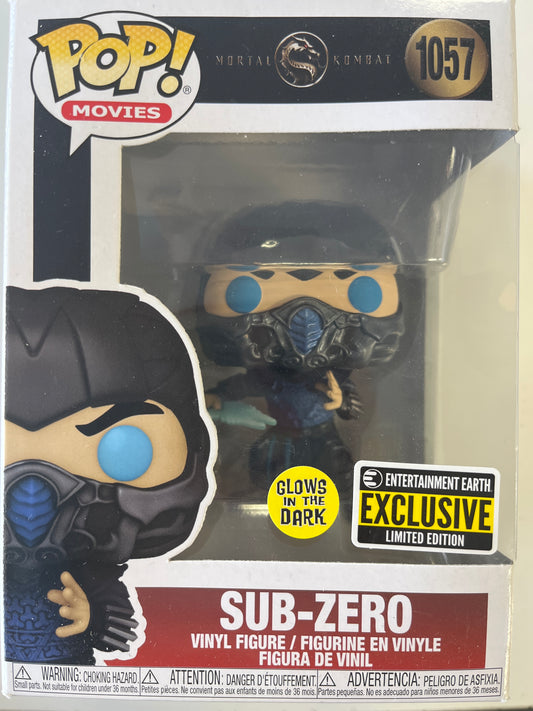 FUNKO POP MOVIES MORTAL KOMBAT #1057 SUB-ZERO VINYL FIGURE