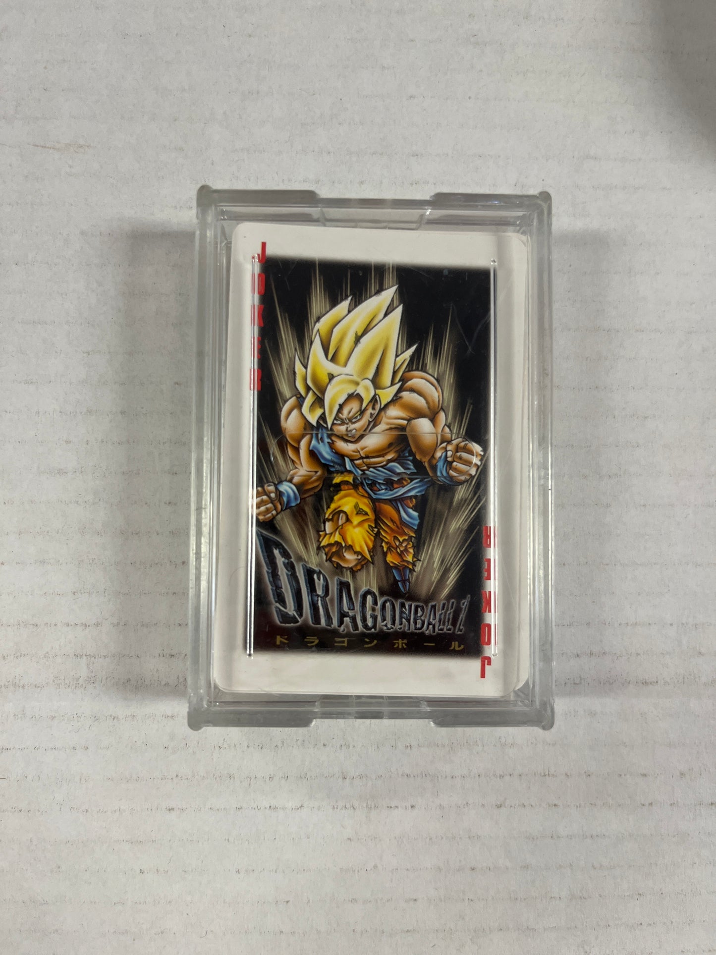 Dragon ball Z super Saiyan Goku playing Cards