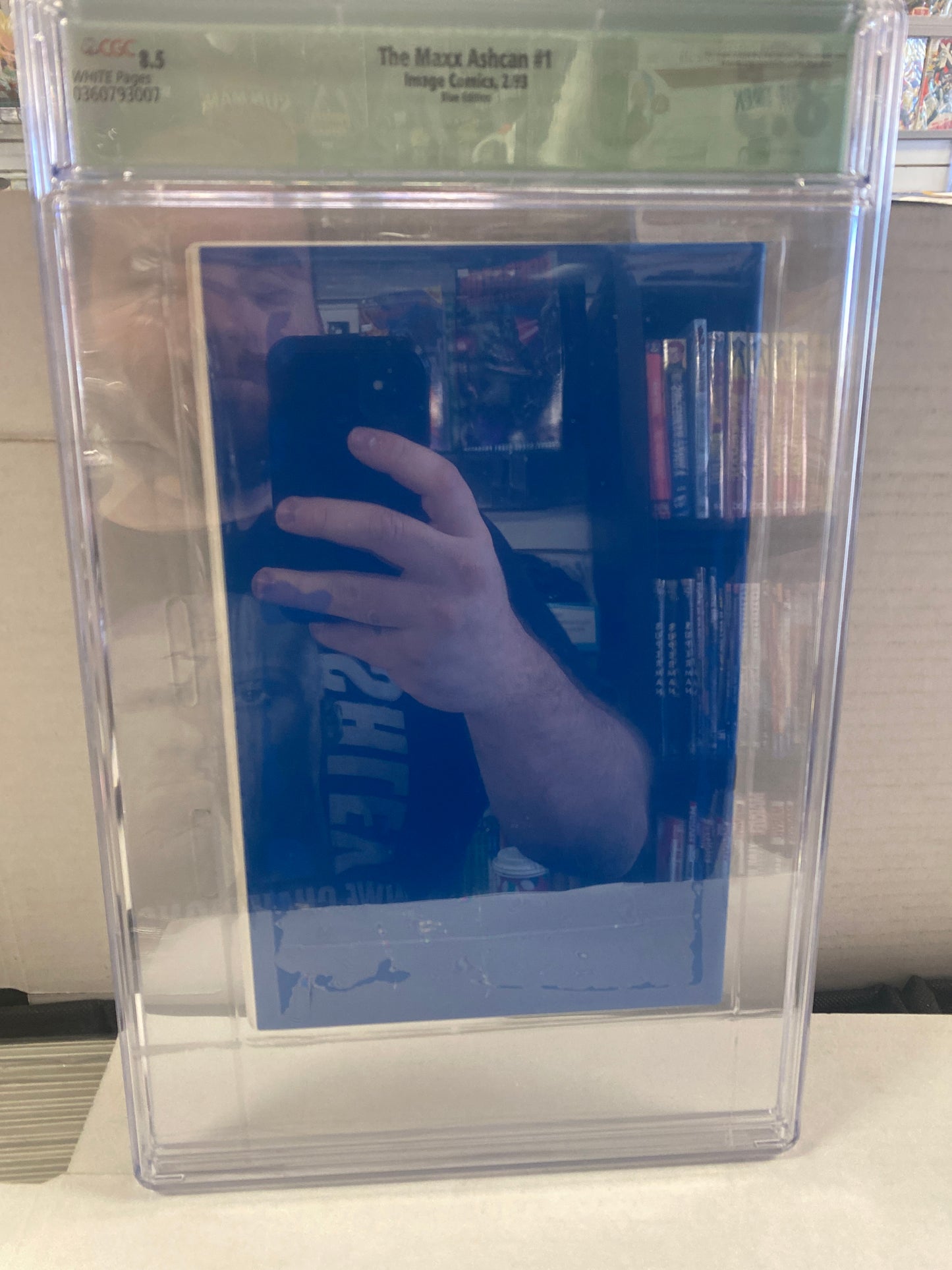 IMAGE COMICS THE MAXX ASHCAN #1 (1993) BLUE EDITION NAME AND 3404 WRITTEN ON COVER CGC QUALIFIED 8.5 WP