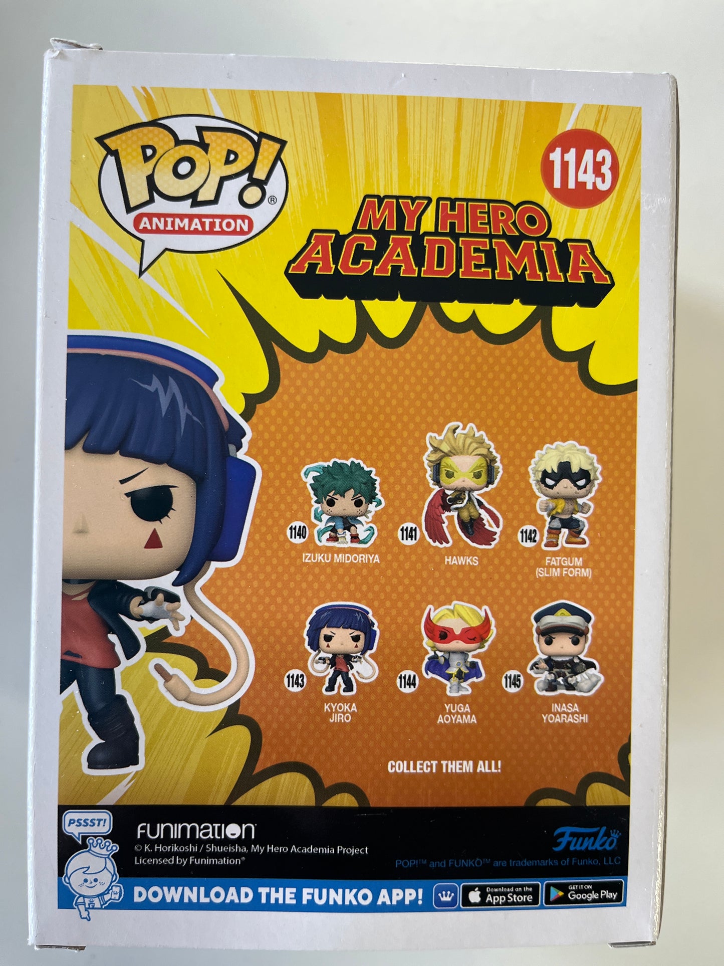 FUNKO POP ANIMATION MY HERO ACADEMIA #1143 KYOKA JIRO VINYL FIGURE