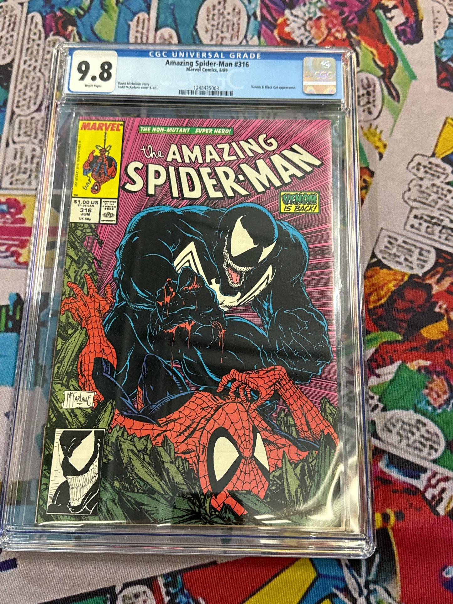 MARVEL COMICS AMAZING SPIDER-MAN #316 CGC 9.8 McFarlane Cover