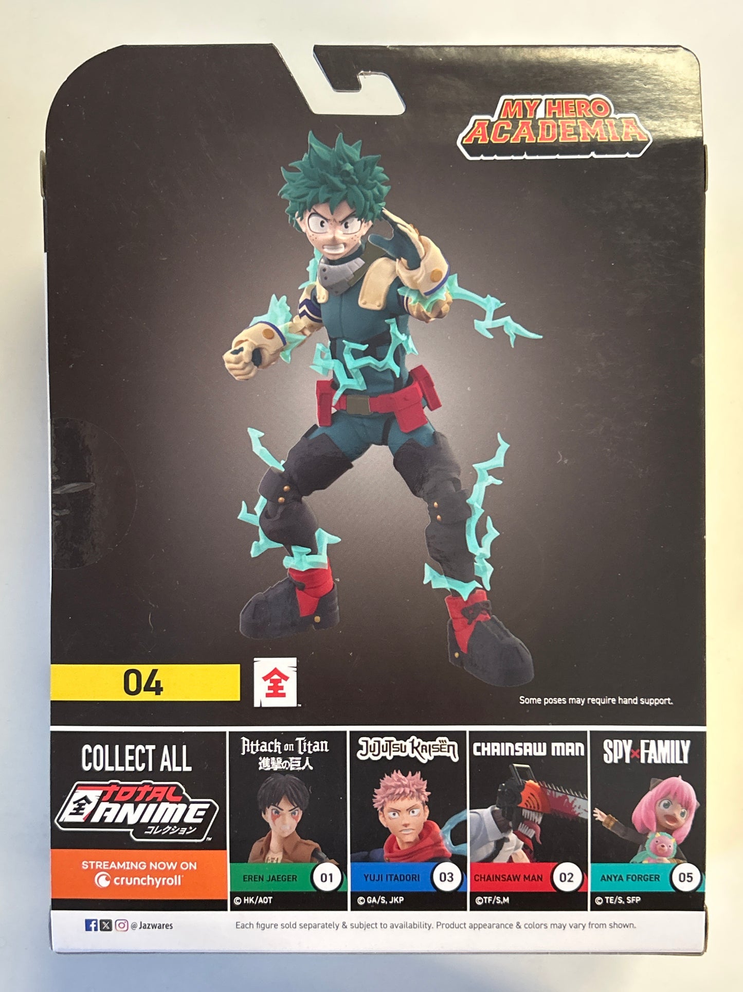 JAZWARES TOTAL ANIME IZUKU MIDORIYA FIGURE SEALED IN GREAT CONDITION BOX