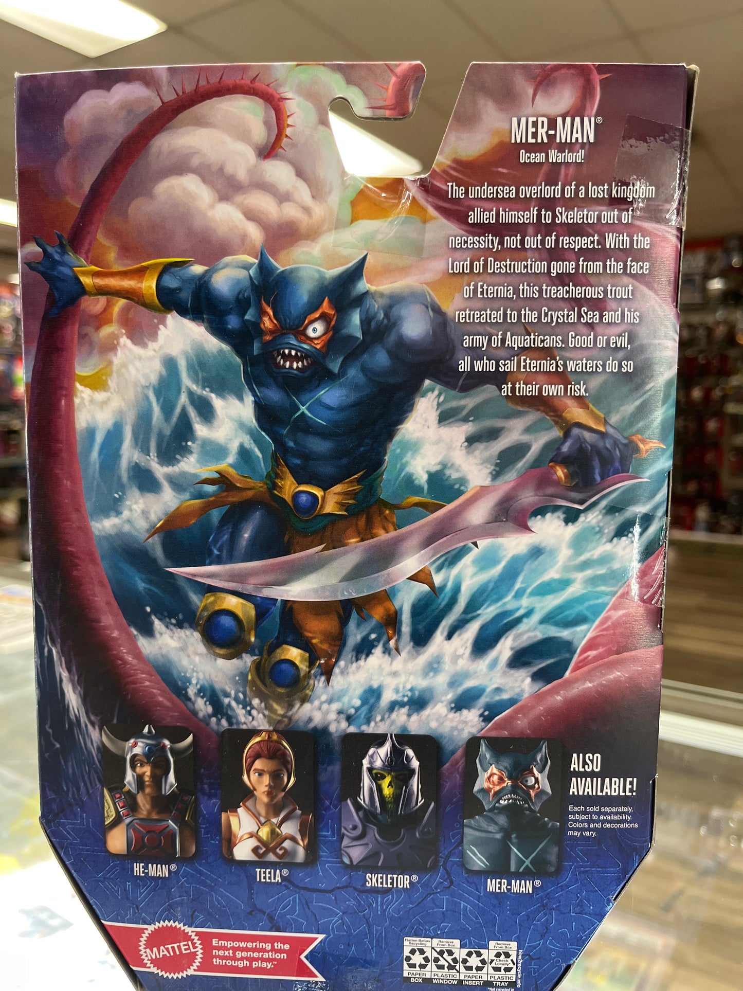 MATTEL MASTERS OF THE UNIVERSE REVELATION MER-MAN ACTION FIGURE