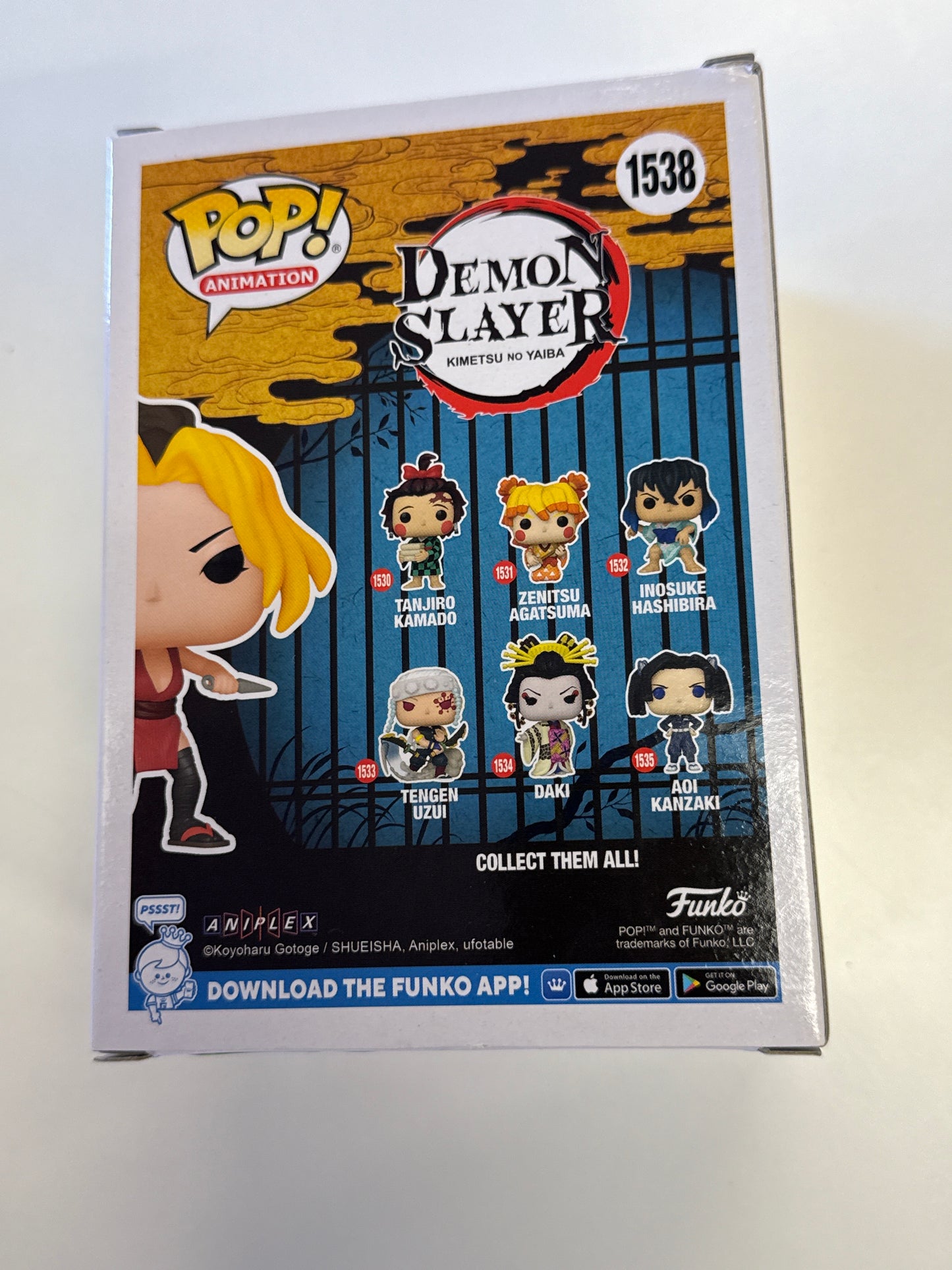 FUNKO POP ANIMATION DEMON SLAYER MAKIO 1538 GOOD CONDITION IN BOX