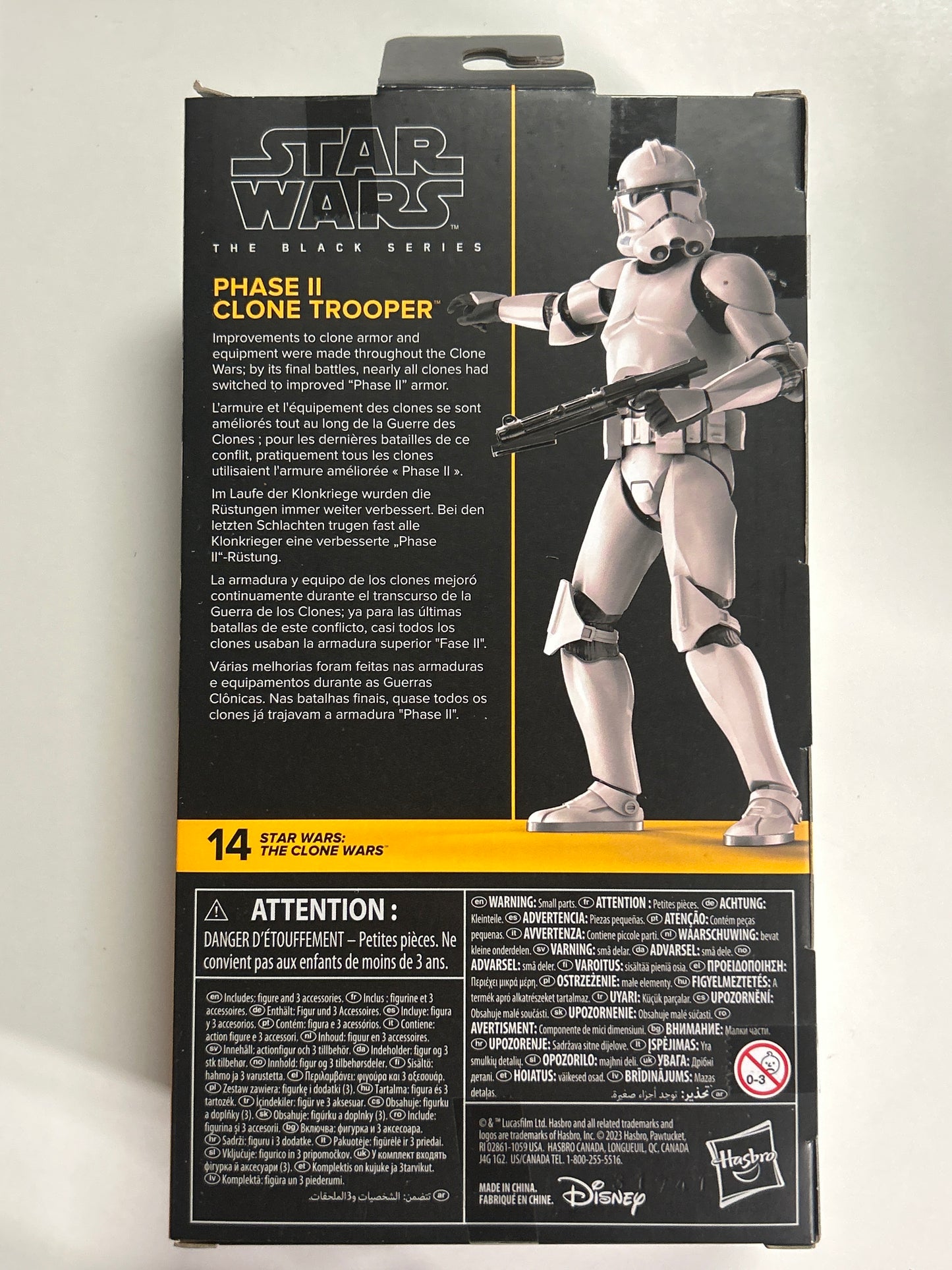 STAR WARS THE BLACK SERIES STAR WARS PHASE II CLONE TROOPER (2023) EXCELLENT CONDITION