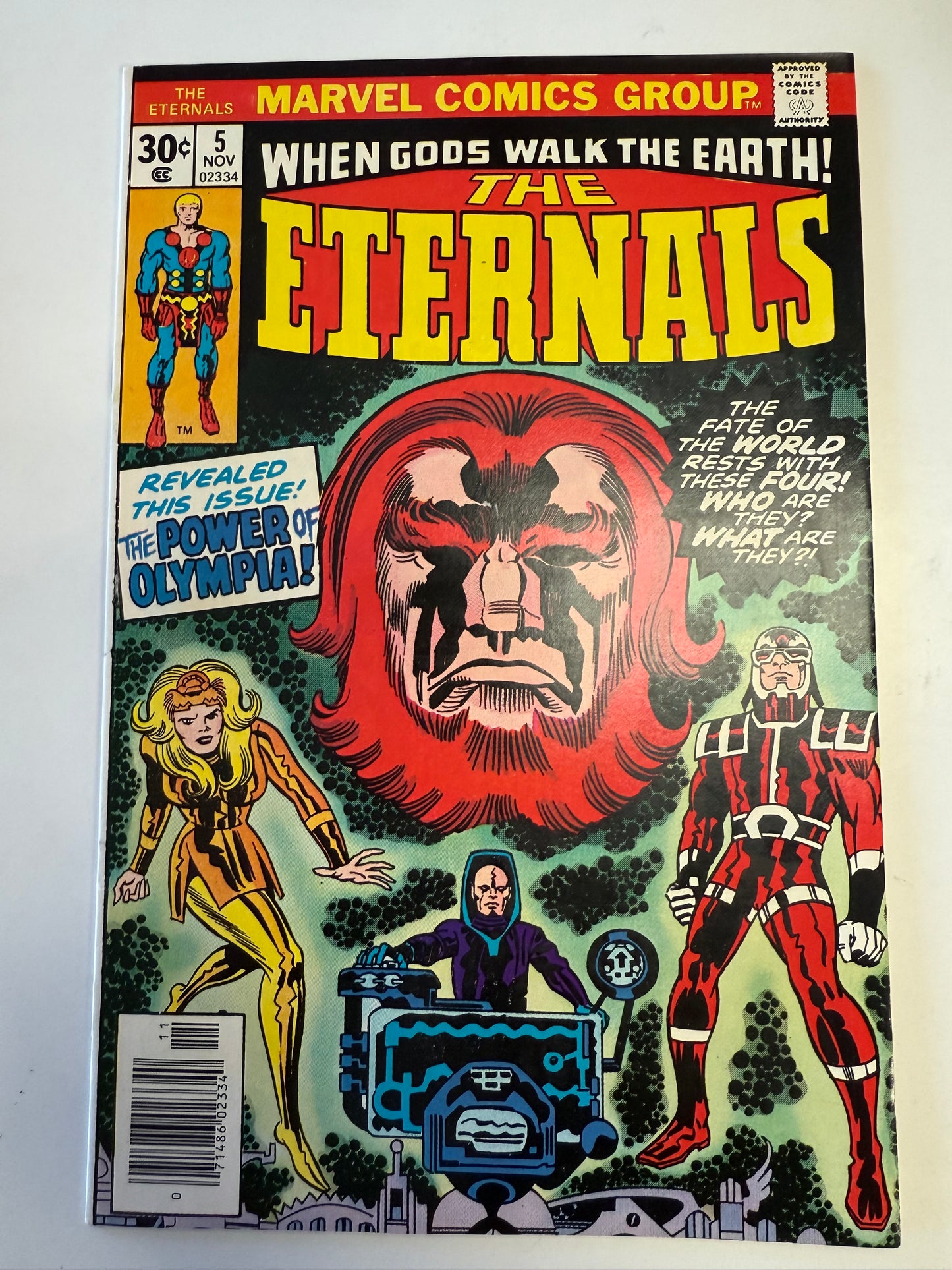 MARVEL COMICS THE ETERNALS #5 JACK KIRBY 1ST APP THENA, DOMO, MAKKARI & ZURAS MARVEL 1976