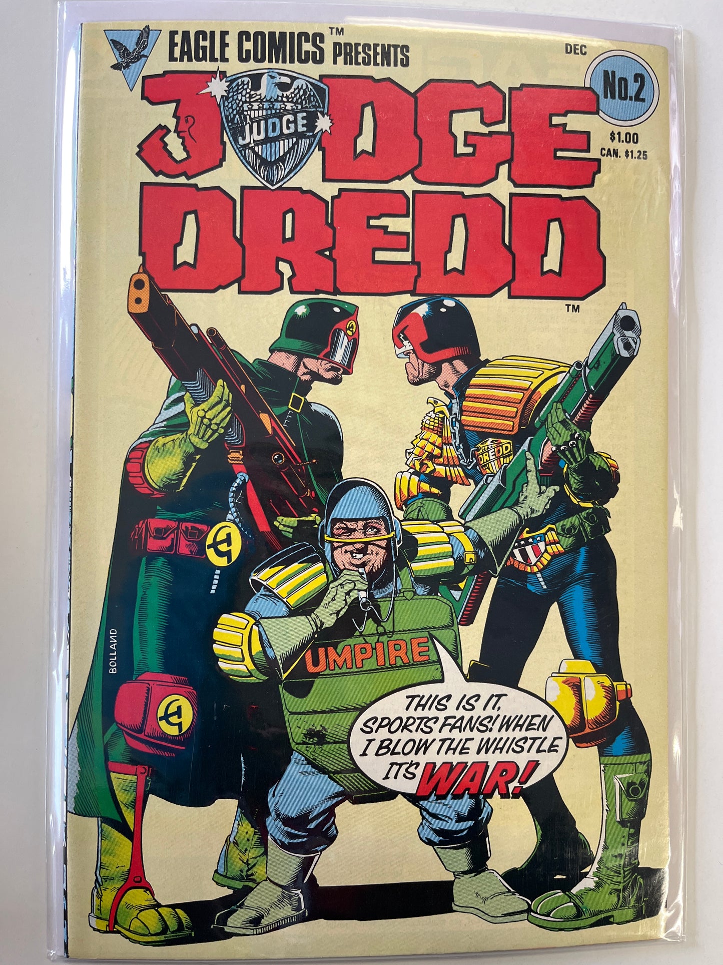 JUDGE DREDD NO.2 EAGLE COMICS