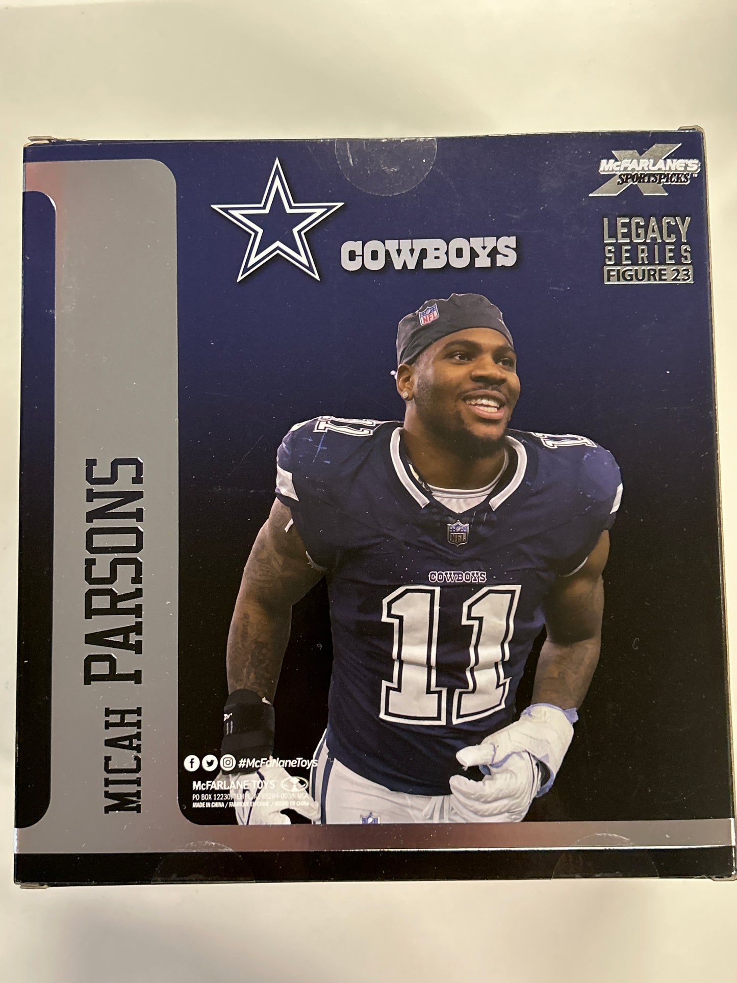MCFARLANE LEGACY SERIES NFL MICAH PARSONS CHASE FIGURE (2024) NEW IN NEAR MINT BOX
