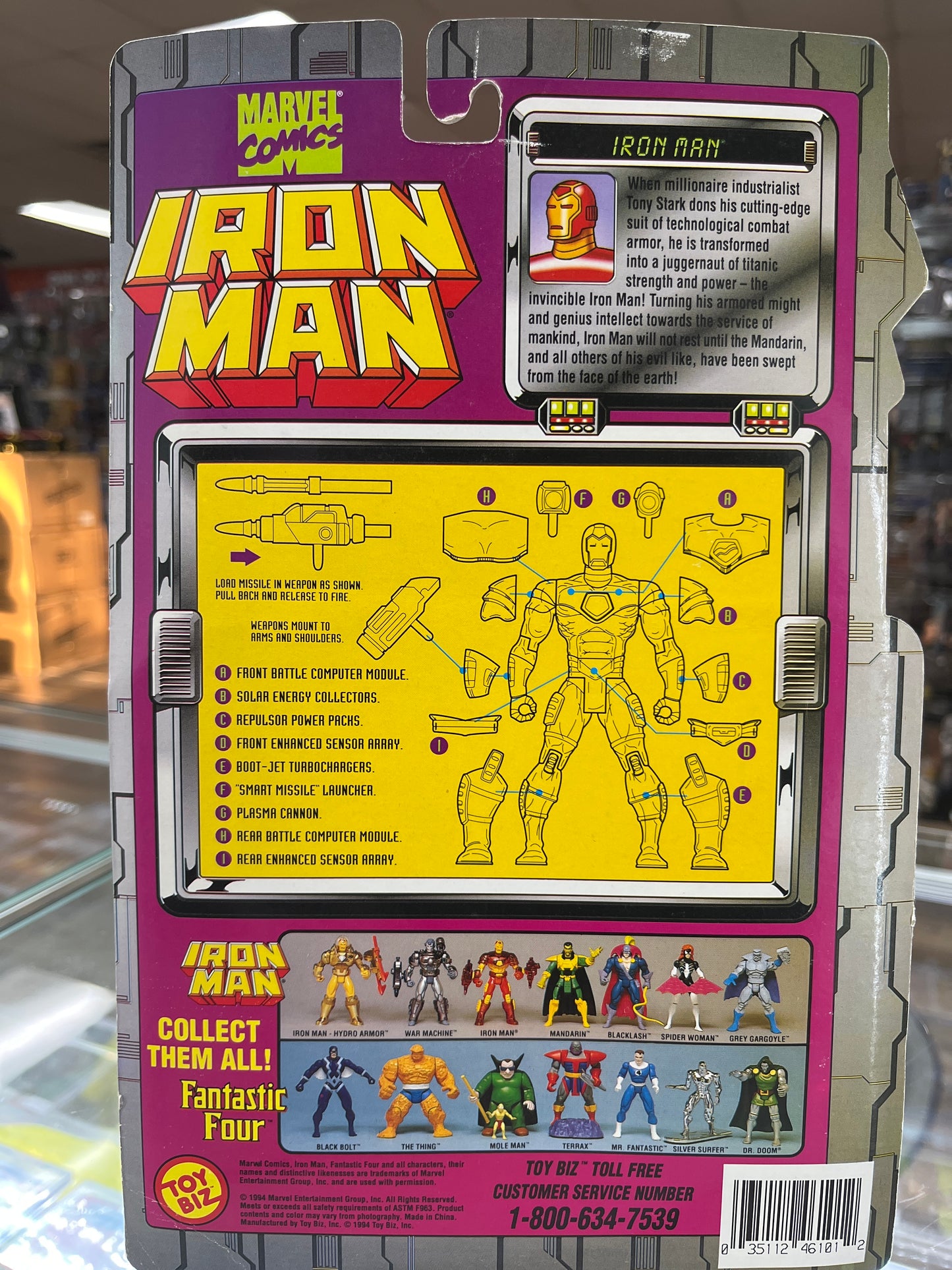 MARVEL COMICS IRON MAN ACTION FIGURE