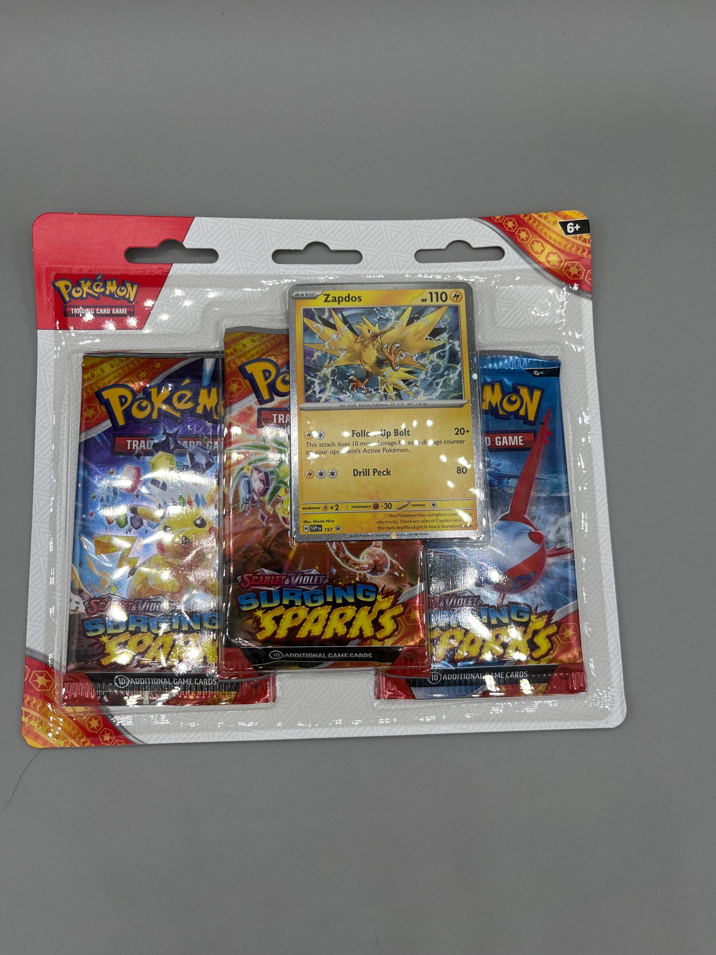 Pokemon TCG surging sparks booster blister pack