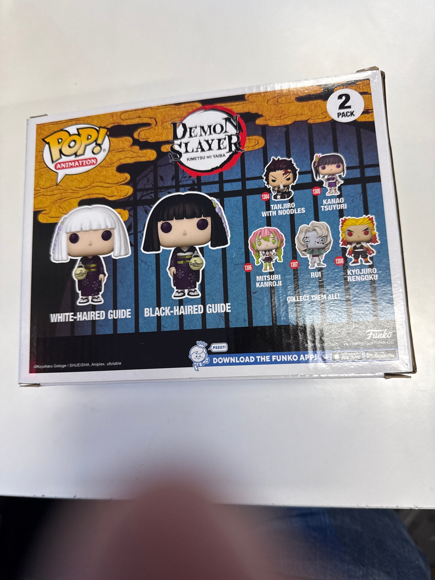 FUNKO POP ANIMATION DEMON SLAYER FINAL SELECTION GUIDES AMAZON EXCLUSIVE 2 PACK GOOD CONDITION IN BOX
