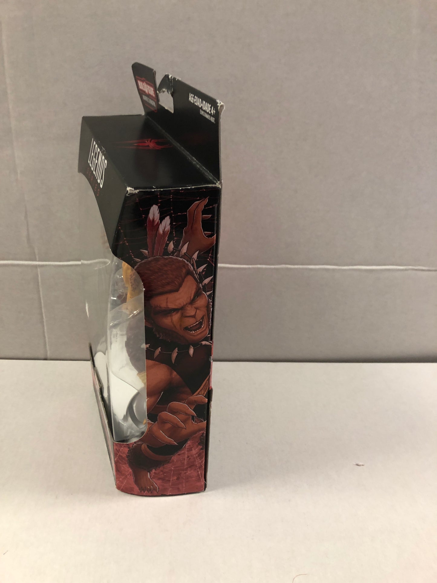 MARVEL LEGENDS SERIES SPIDER-MAN MARVELS PUMA OKAY CONDITION BOX DAMAGE ON BACK OF BOX