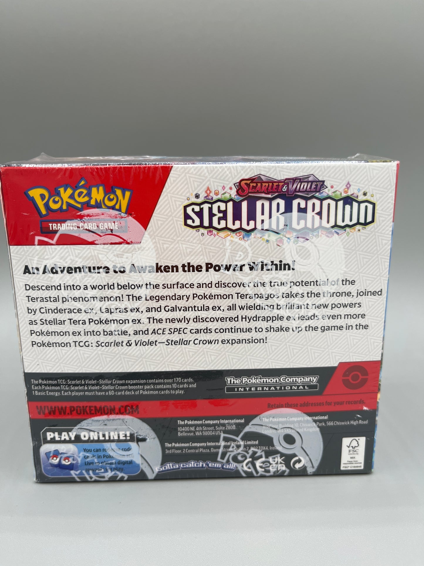Pokemon TCG scarlet & violet stellar crown booster pack retail box