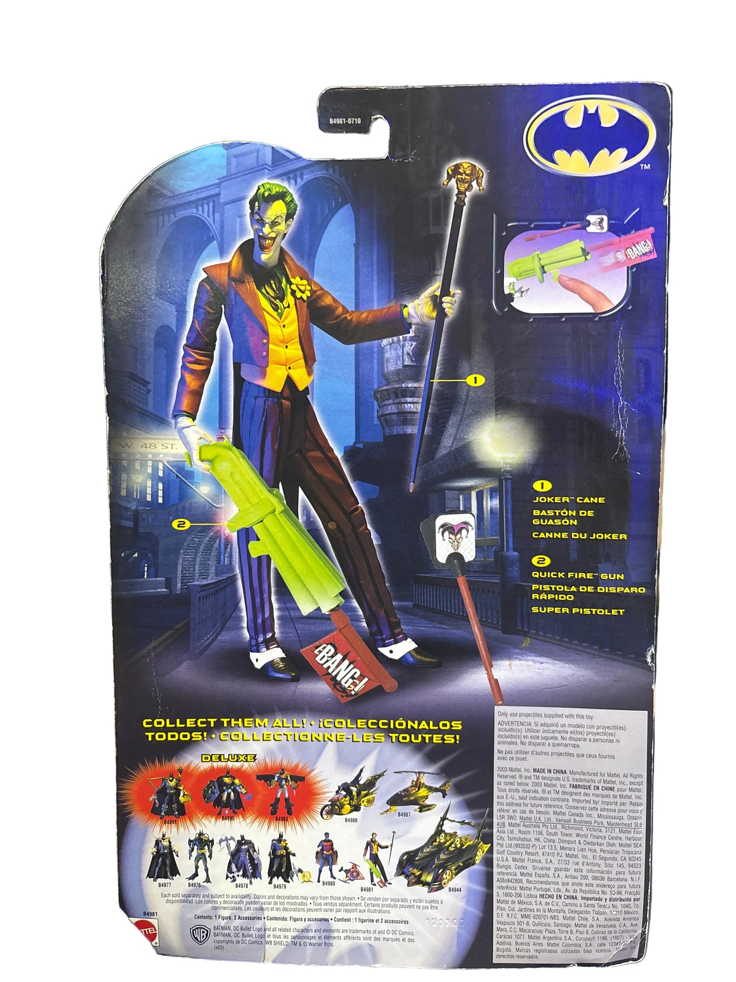 DC MATTEL BATMAN ACTION FIGURES JOKER