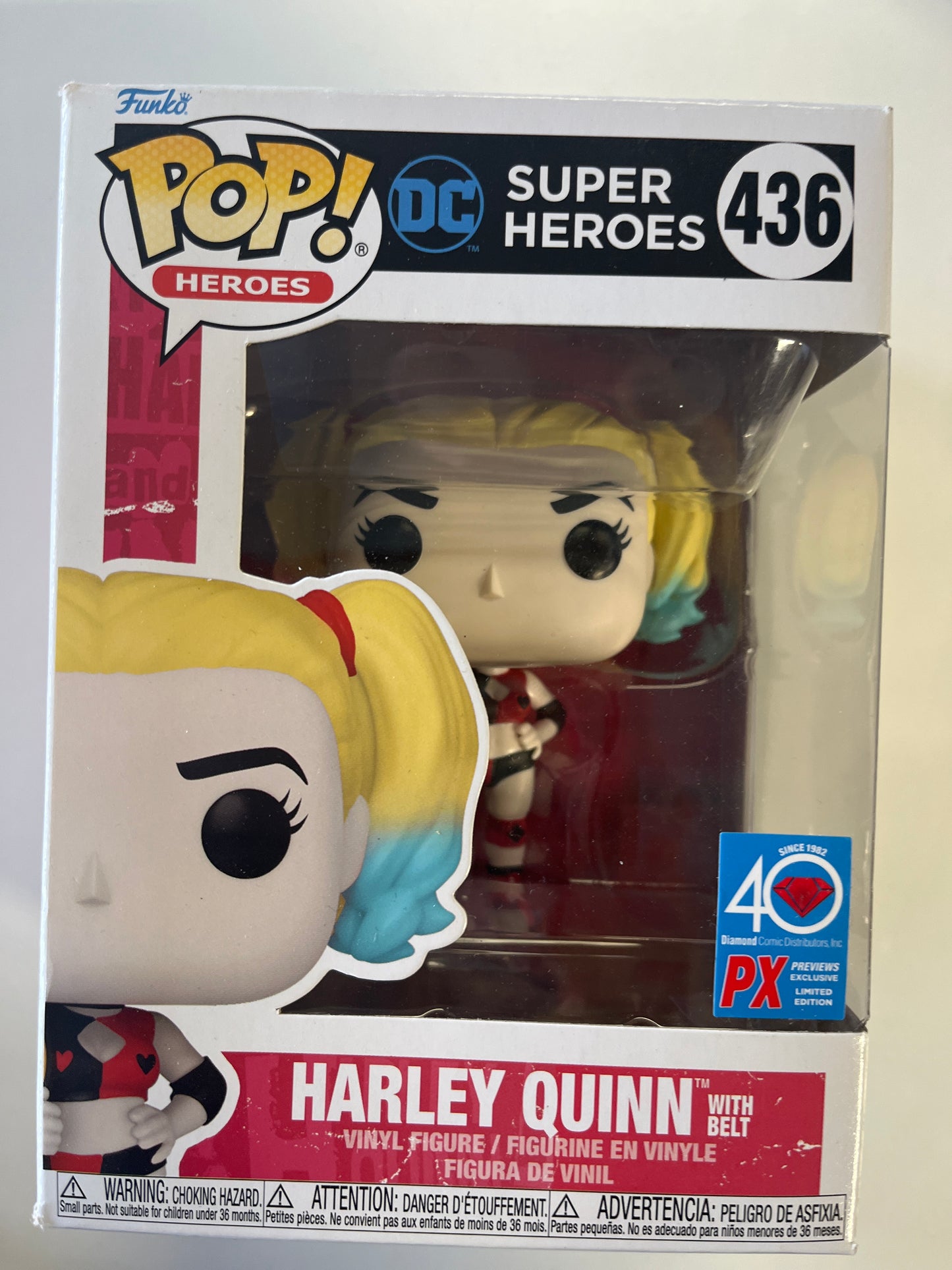 FUNKO POP HEROS DC SUPER HEROS #436 HARLEY QUNN VINYL FIGURE