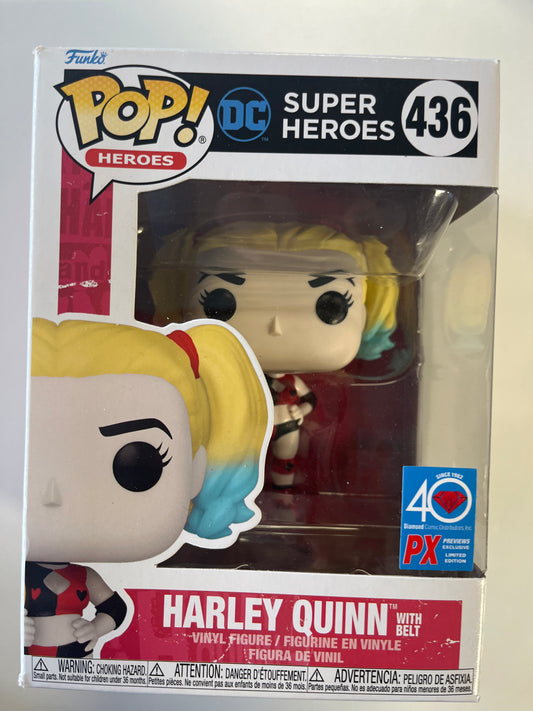 FUNKO POP HEROS DC SUPER HEROS #436 HARLEY QUNN VINYL FIGURE