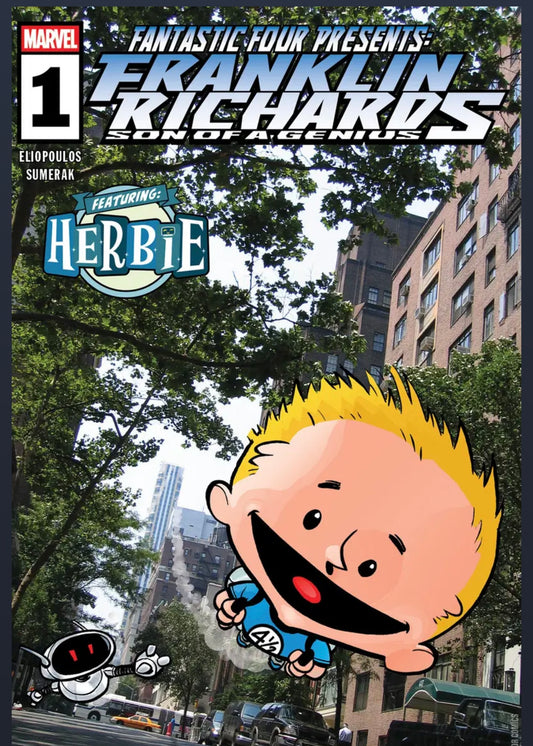 MARVEL COMICS FANTASTIC FOUR PRESENTS FRANKLIN RICHARDS SON OF A GENIUS #1 FEATURING HERBIE