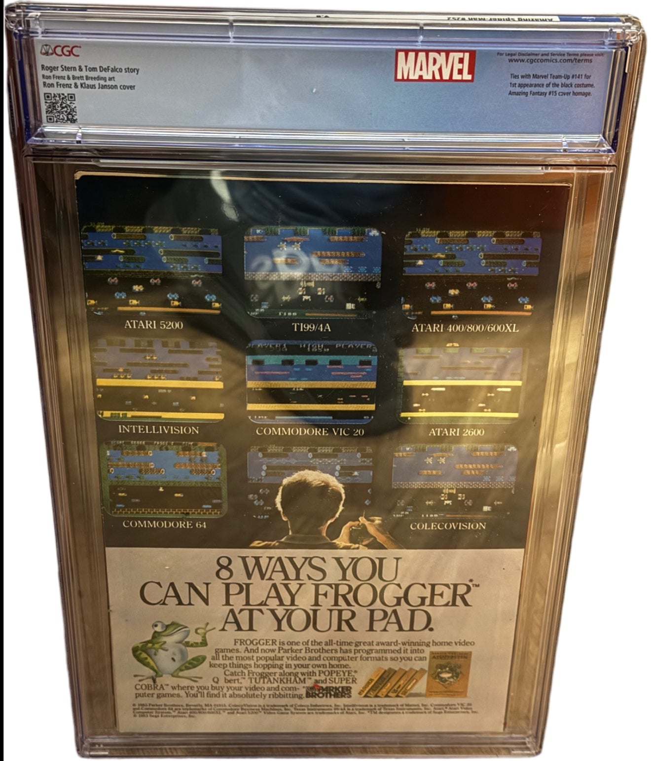 MARVEL COMICS AMAZING SPIDER-MAN 252 DIRECT CGC 9.6 WP