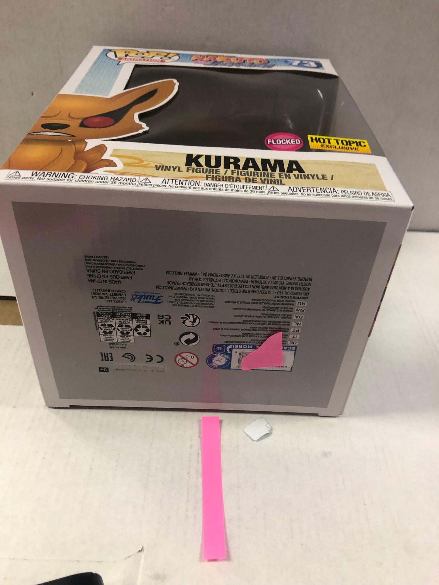 POP ANIMATION 73 KURAMA (POP ANIMATION- HOT TOPIC EXCLUSIVE, FLOCKED NARUTO SHIPPUDEN)