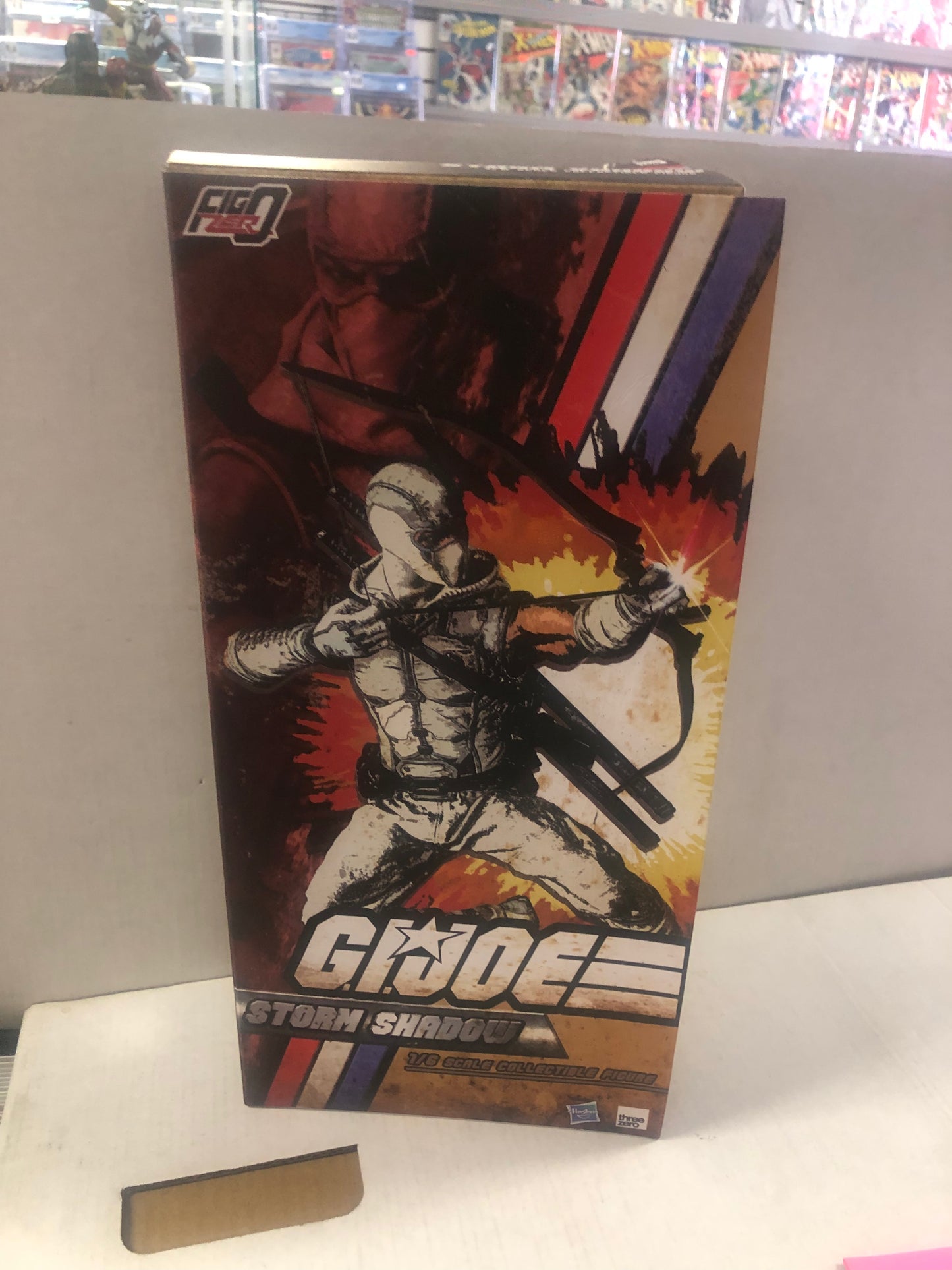 THREE ZERO 1/6 SCALE STORM SHADOW GI JOE FIGURE COMES WITH BOX GREAT CONDITION