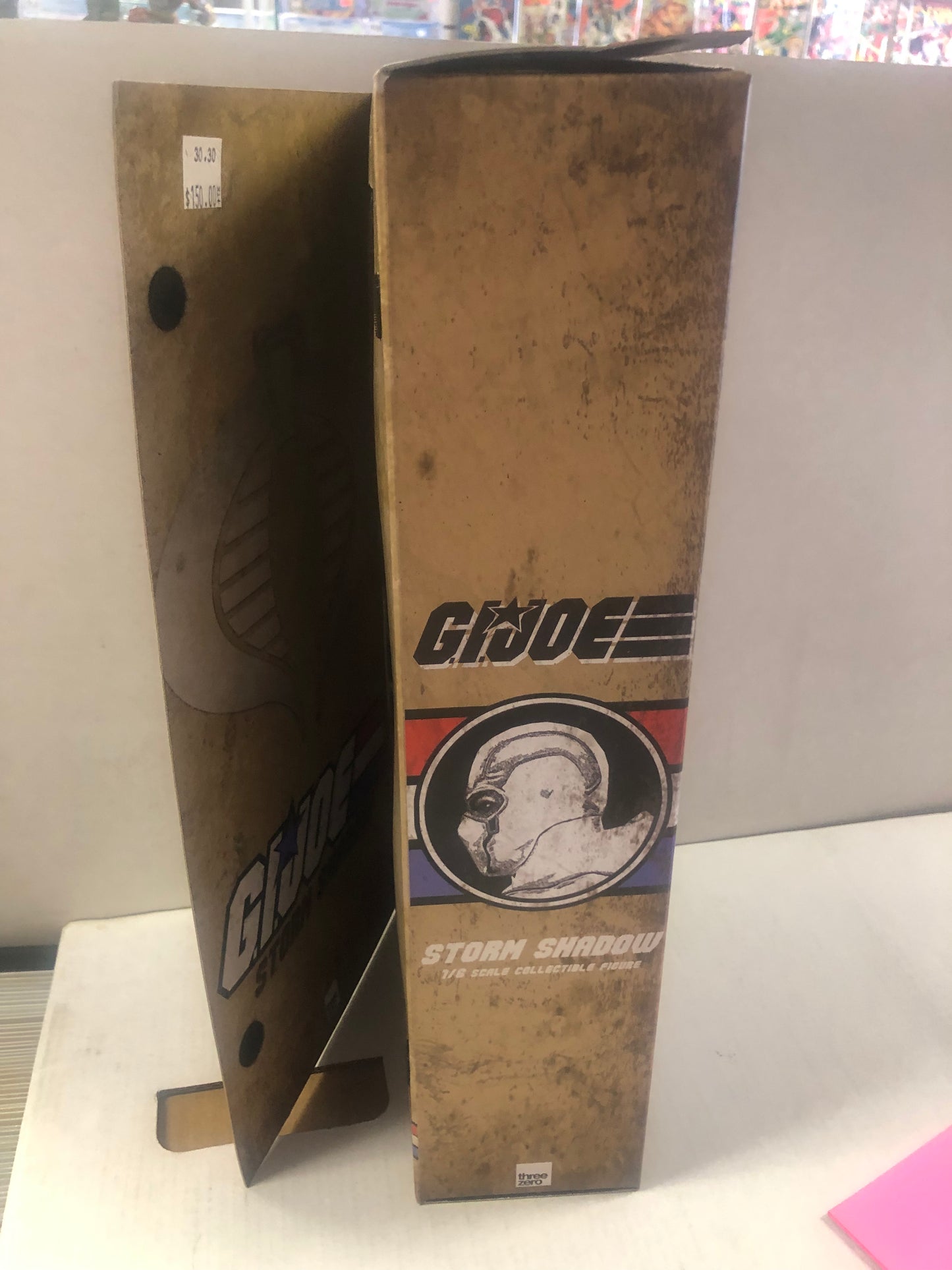 THREE ZERO 1/6 SCALE STORM SHADOW GI JOE FIGURE COMES WITH BOX GREAT CONDITION