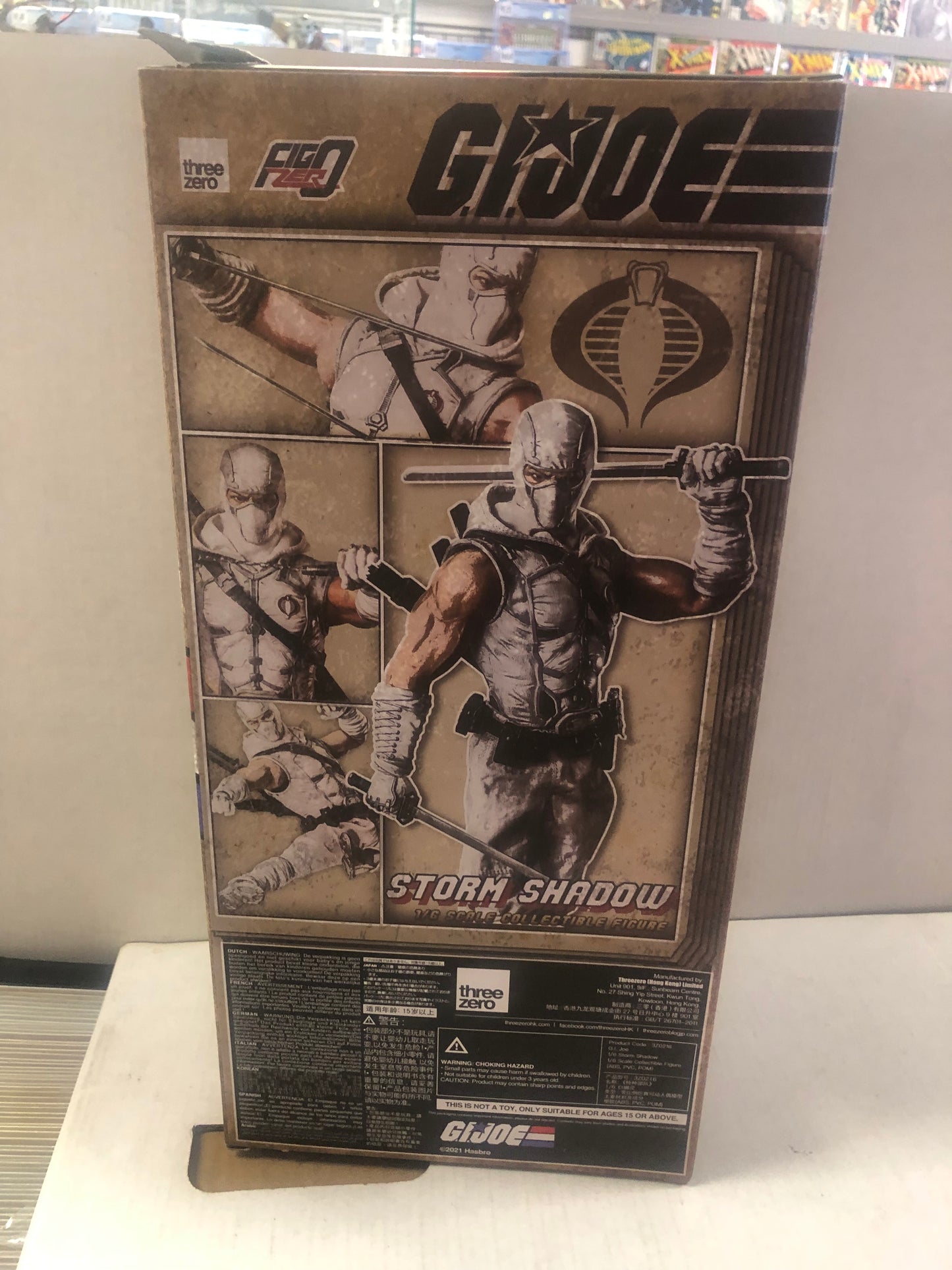 THREE ZERO 1/6 SCALE STORM SHADOW GI JOE FIGURE COMES WITH BOX GREAT CONDITION
