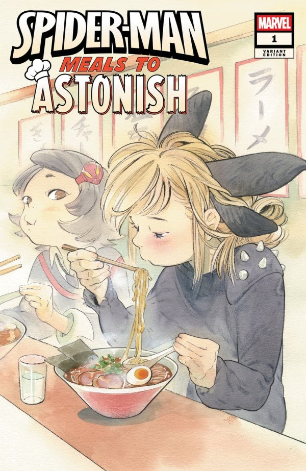 MARVEL COMICS SPIDER-MAN: MEALS TO ASTONISH #1 PEACH MOMOKO VARIANT