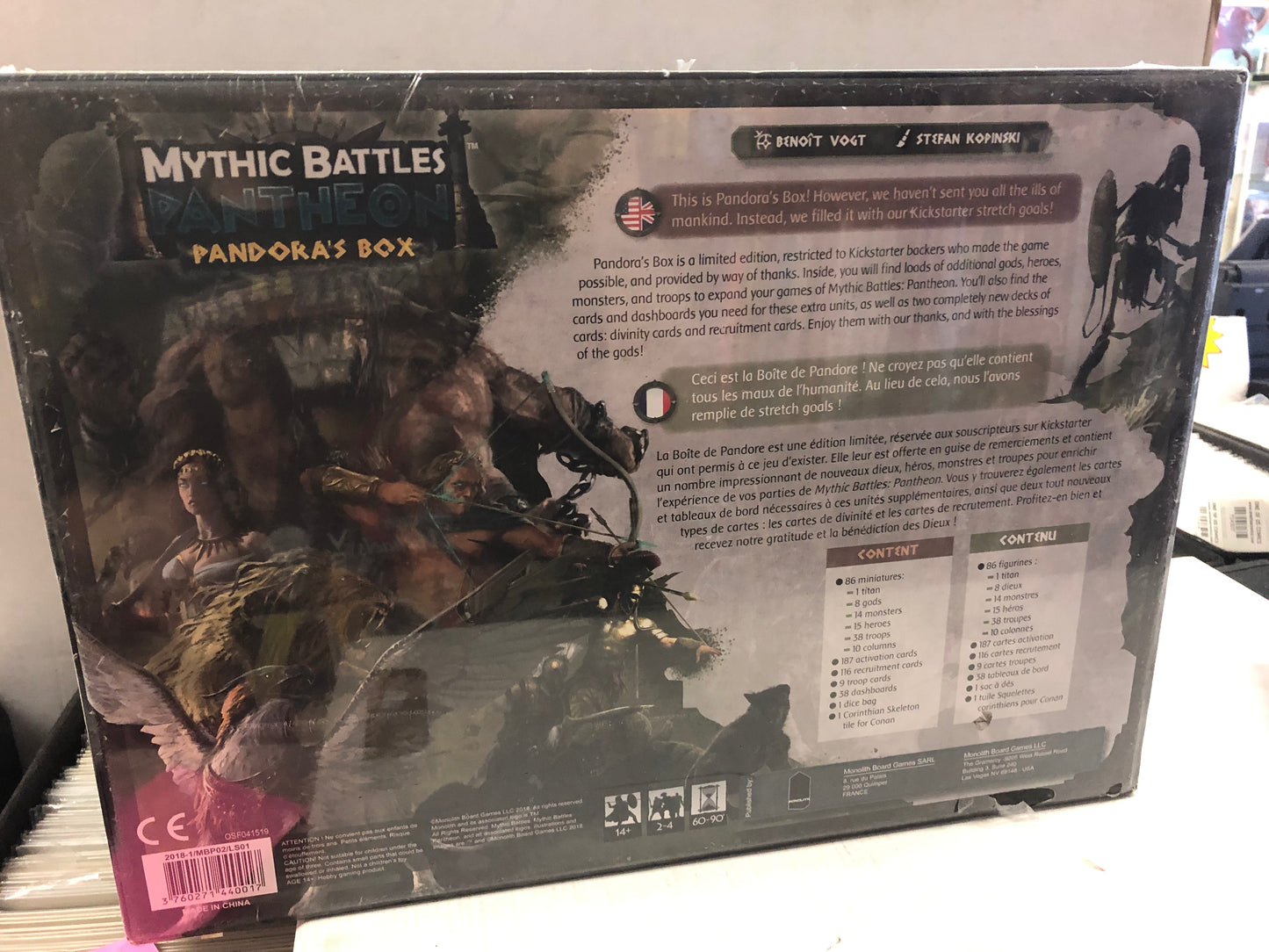 MONOLITH MYTHIC BATTLES PANTHEON PANDORAS BOX SEALED