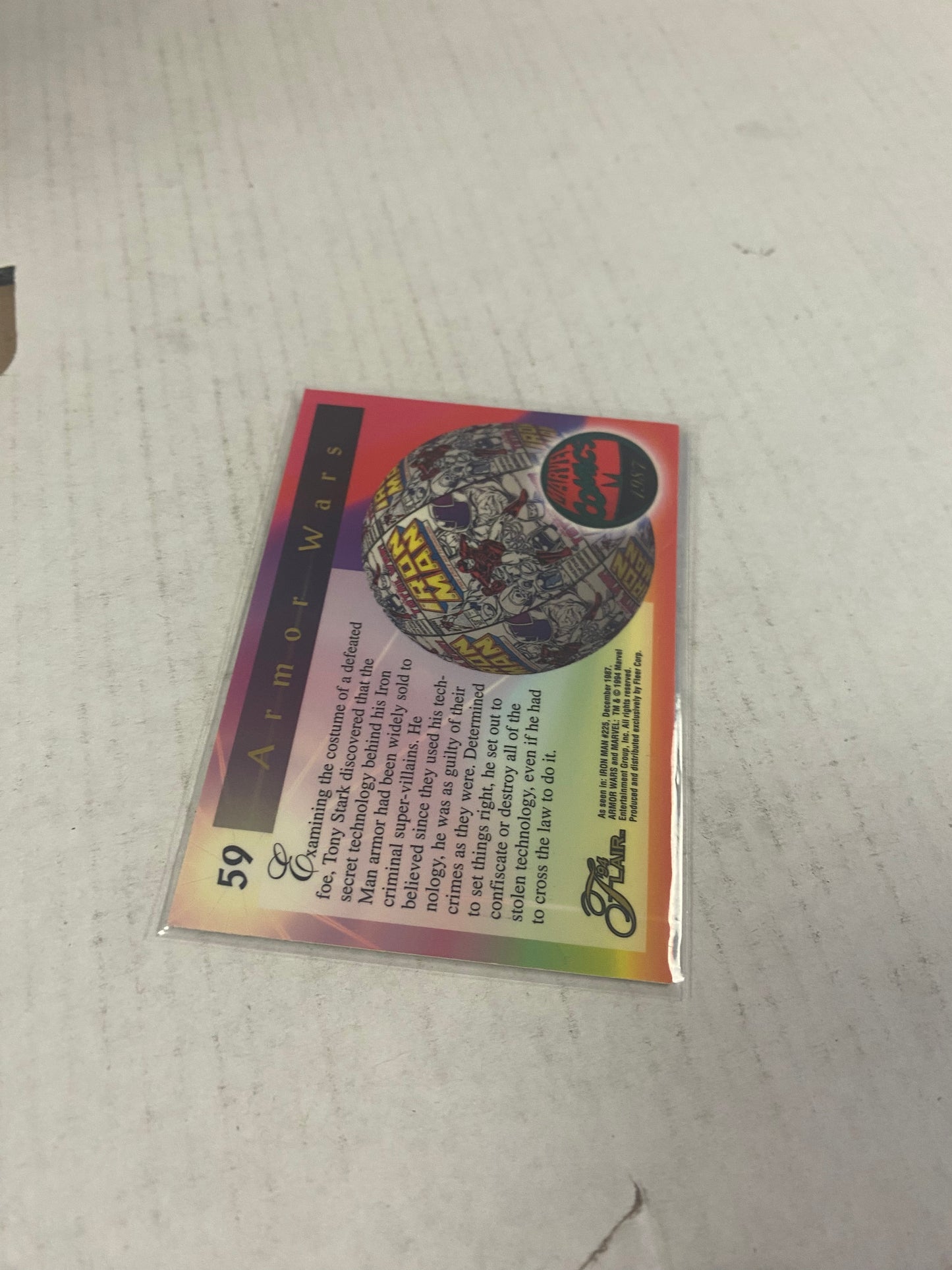 MARVEL FLAIR 1994 ARMOR WARS GREAT CONDITION
