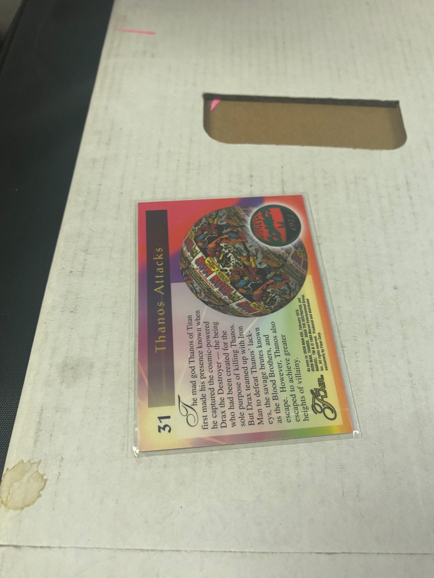 MARVEL FLAIR 94 THANOS GREAT CONDITION