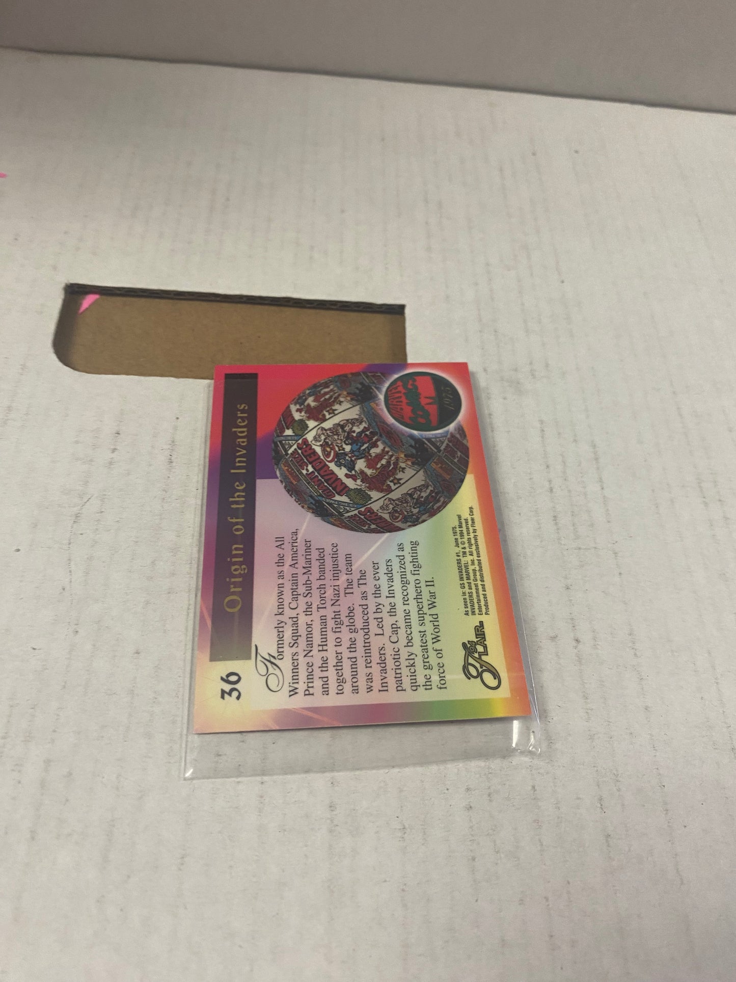 MARVEL FLAIR 94 INVADERS GREAT CONDITION