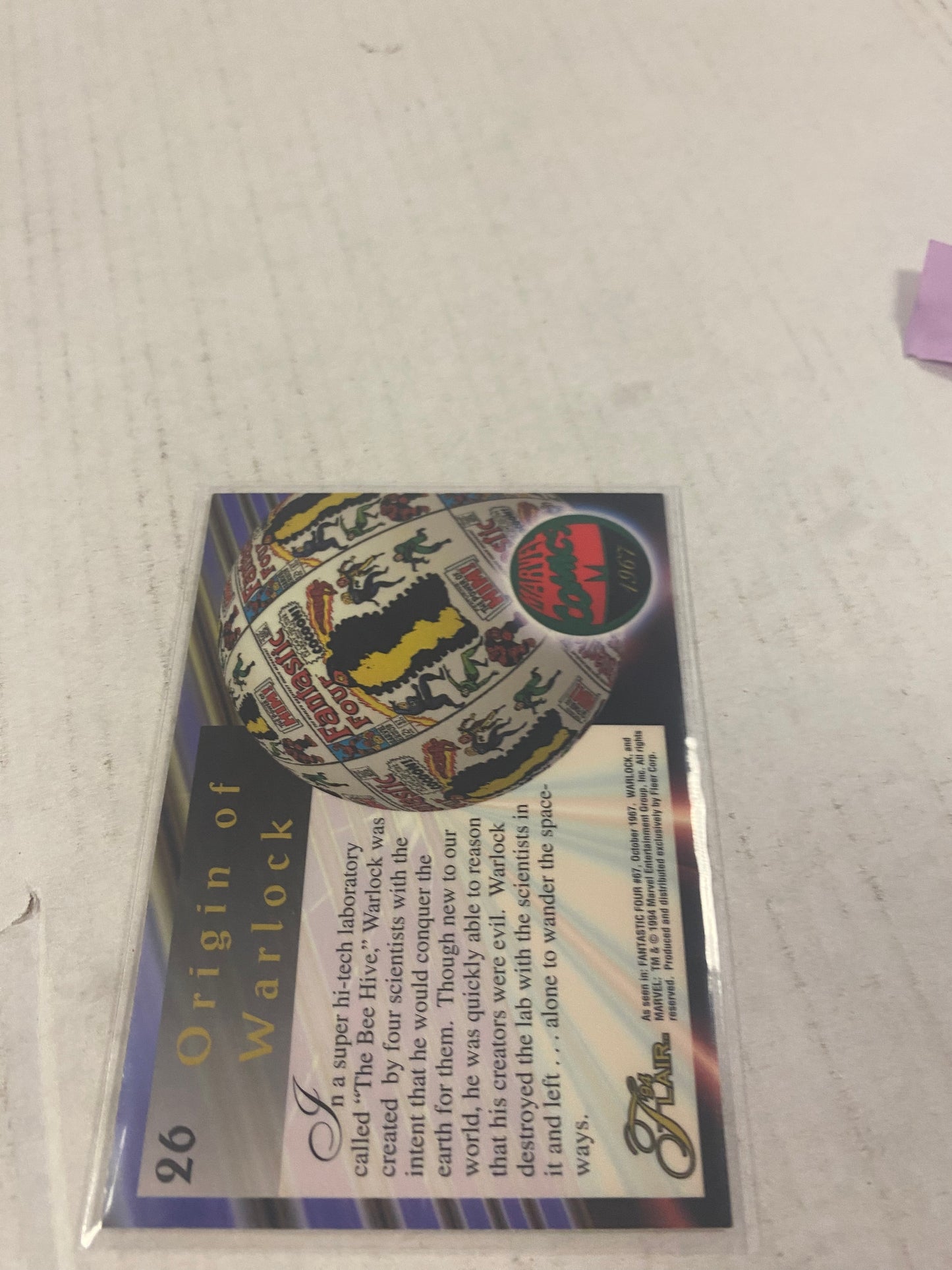 MARVEL FLAIR 1994 WARLOCK GREAT CONDITION