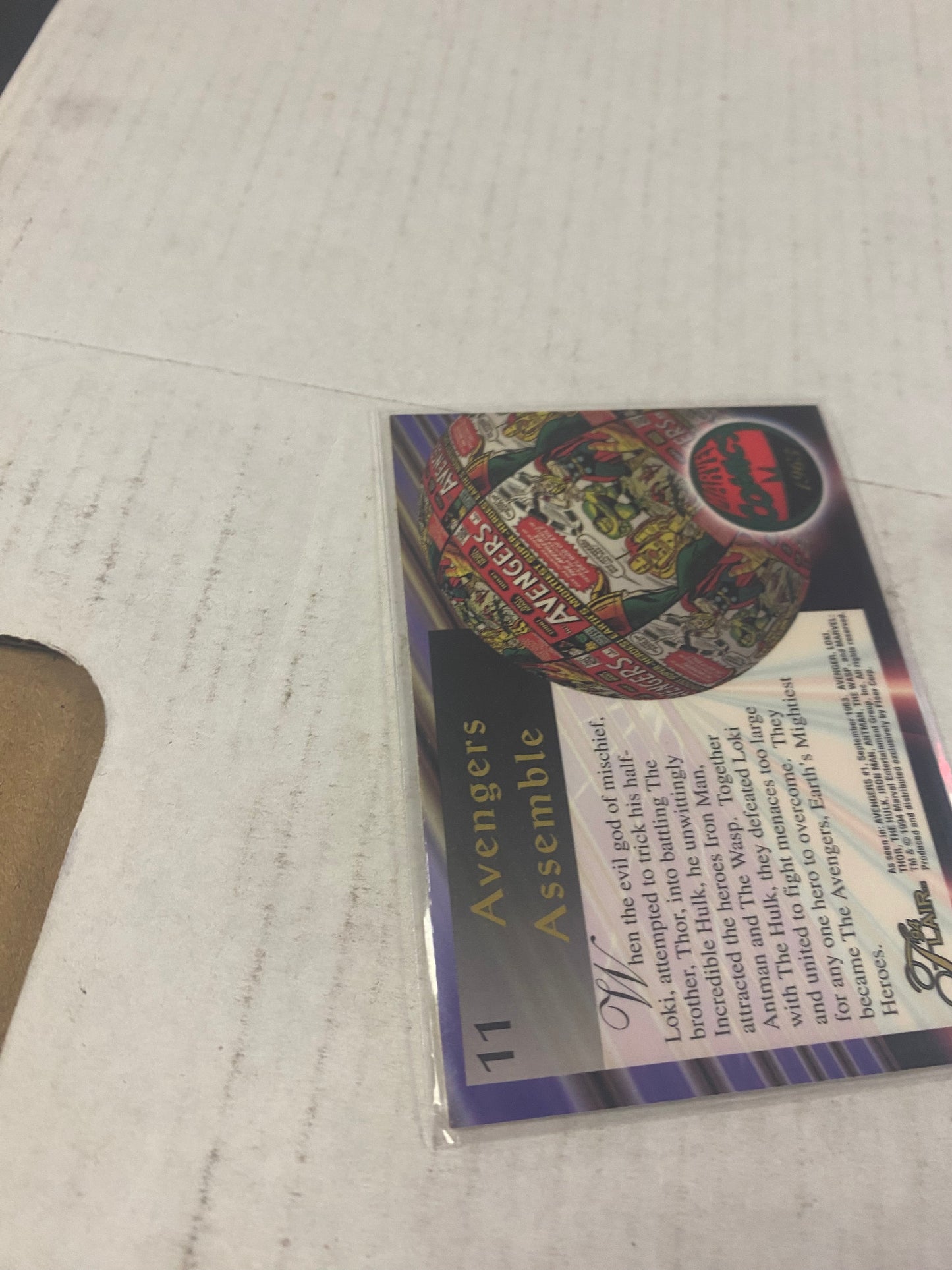 MARVEL FLAIR 1994 AVENGERS GREAT CONDITION