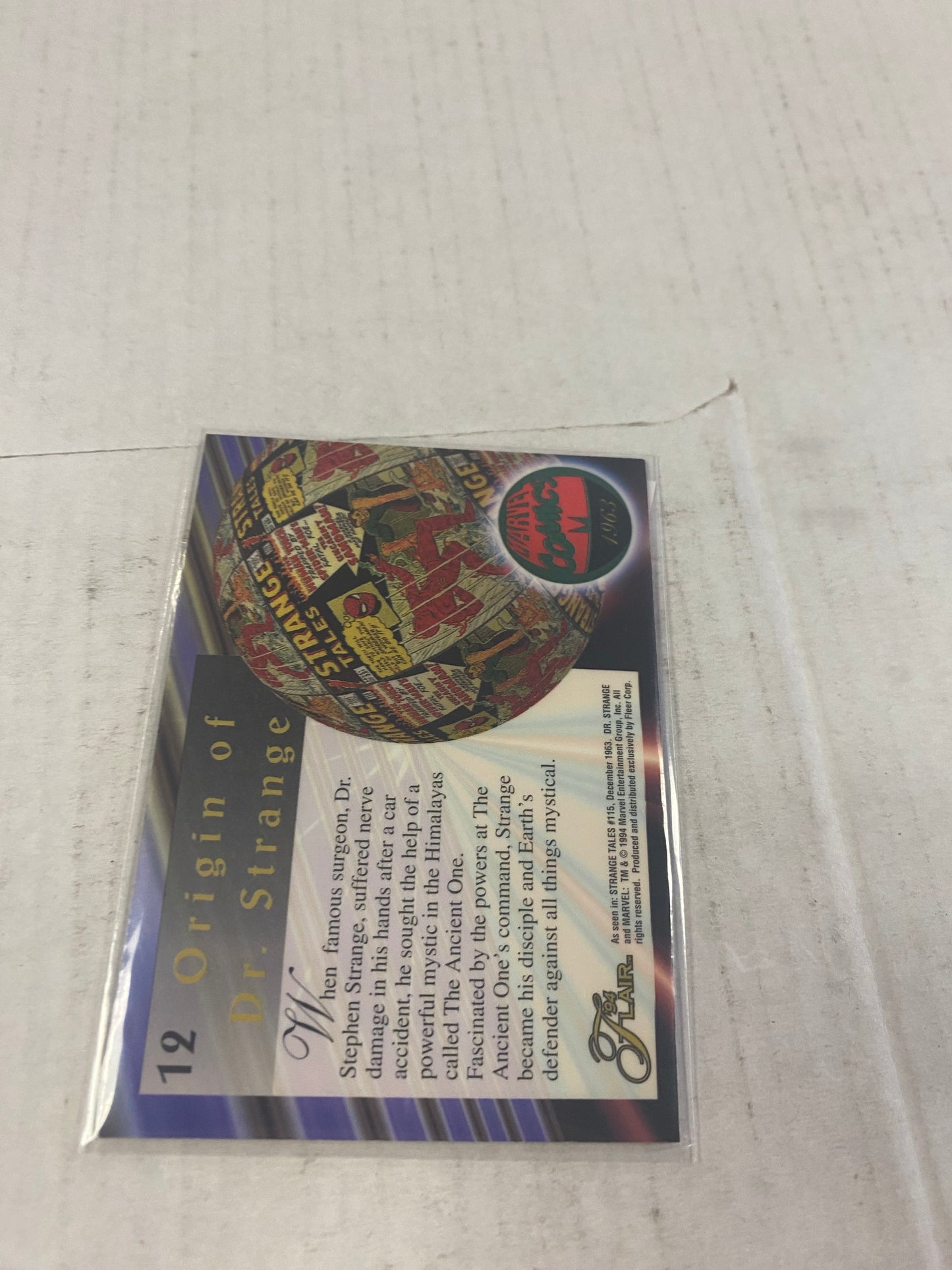 MARVEL FLAIR 1994 DR STRANGE GREAT CONDITION