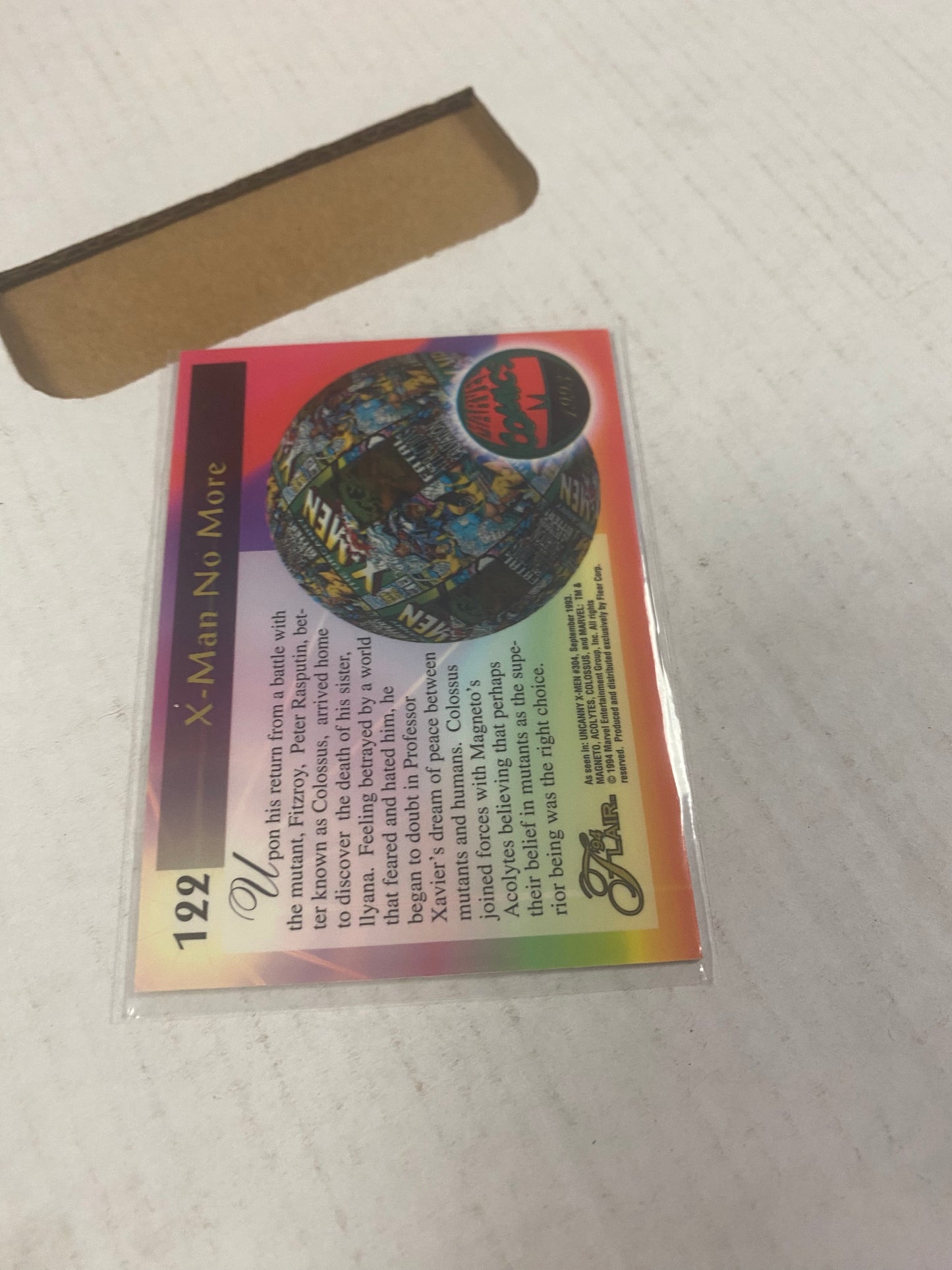 MARVEL FLAIR 94 COLOSSUS DEFECTS GREAT CONDITION