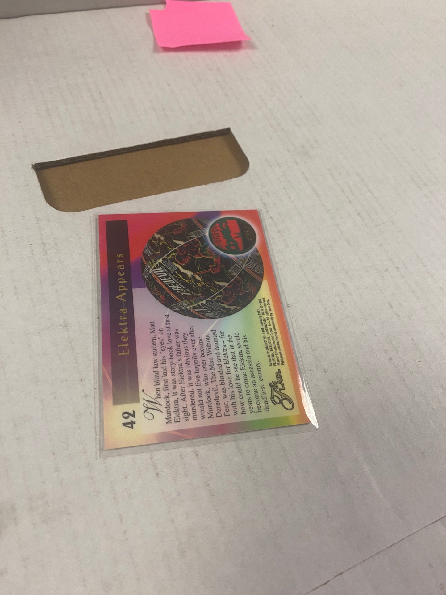 MARVEL FLAIR 94 ELEKTRA DECENT CONDITION
