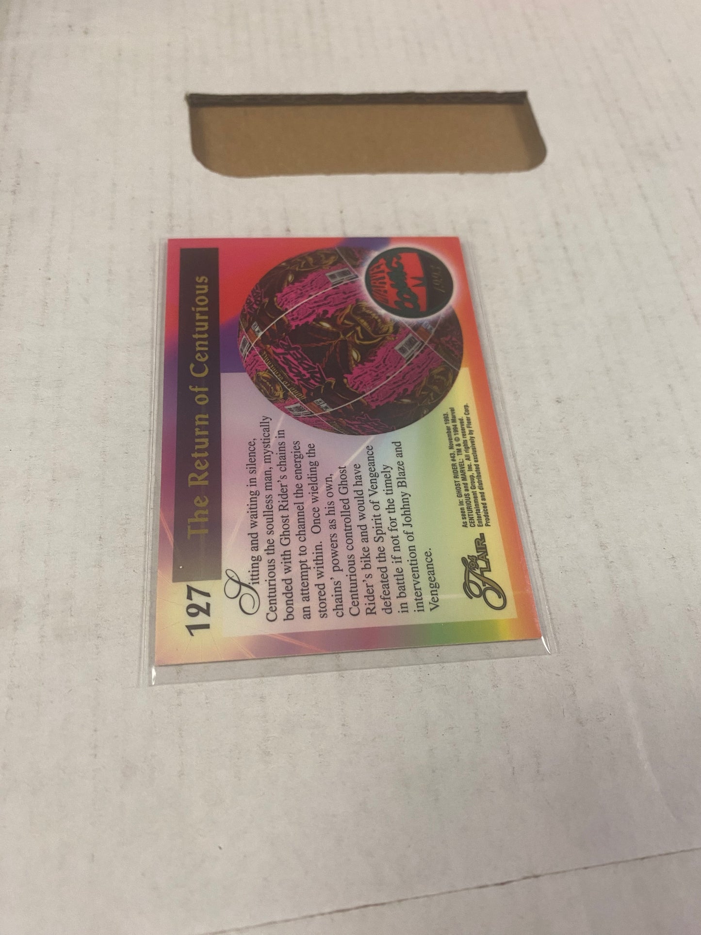 MARVEL FLAIR 94 CENTURIOUS GREAT CONDITION