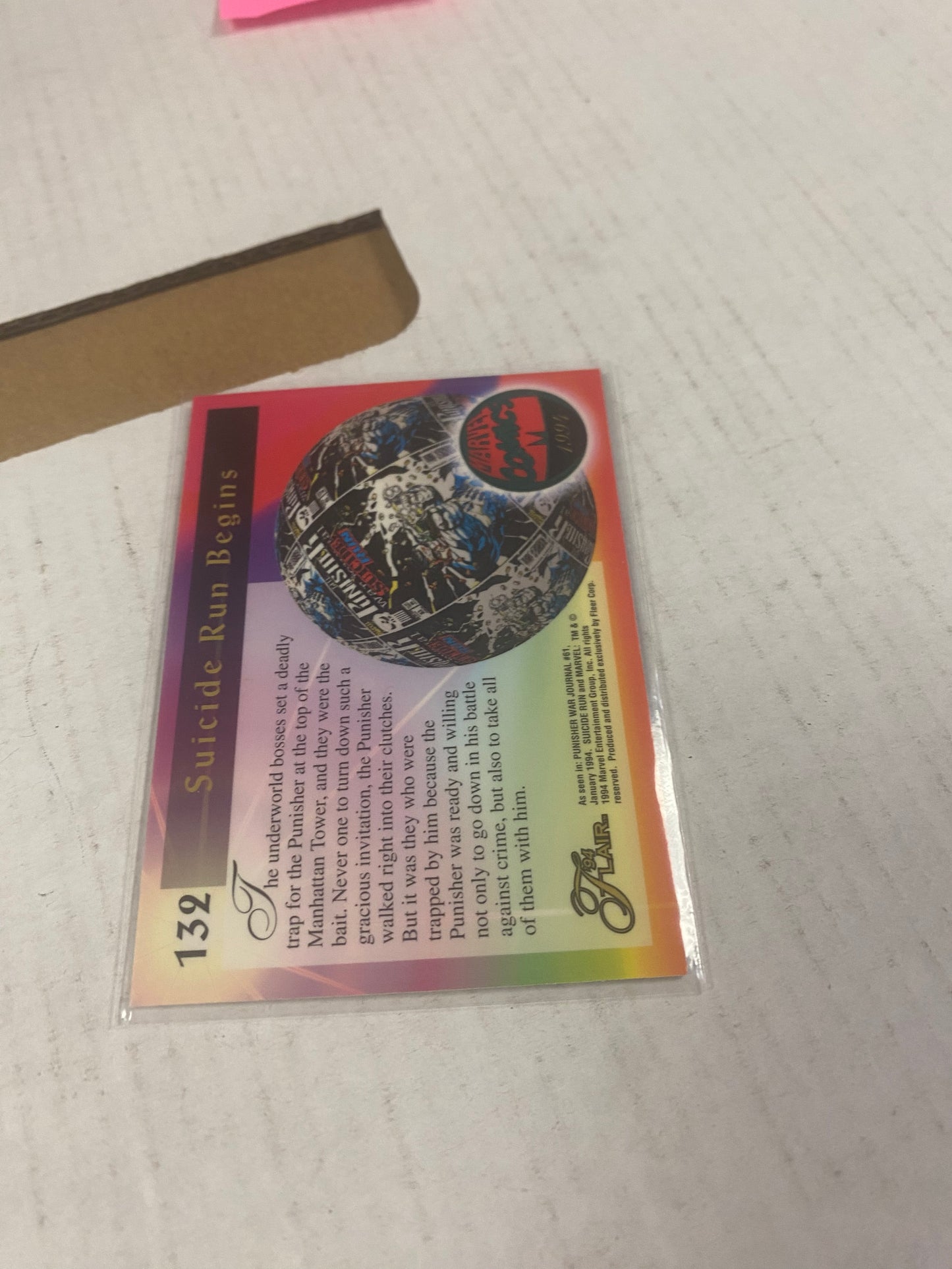 MARVEL FLAIR 94 SUICIDE RUN GOOD CONDITION