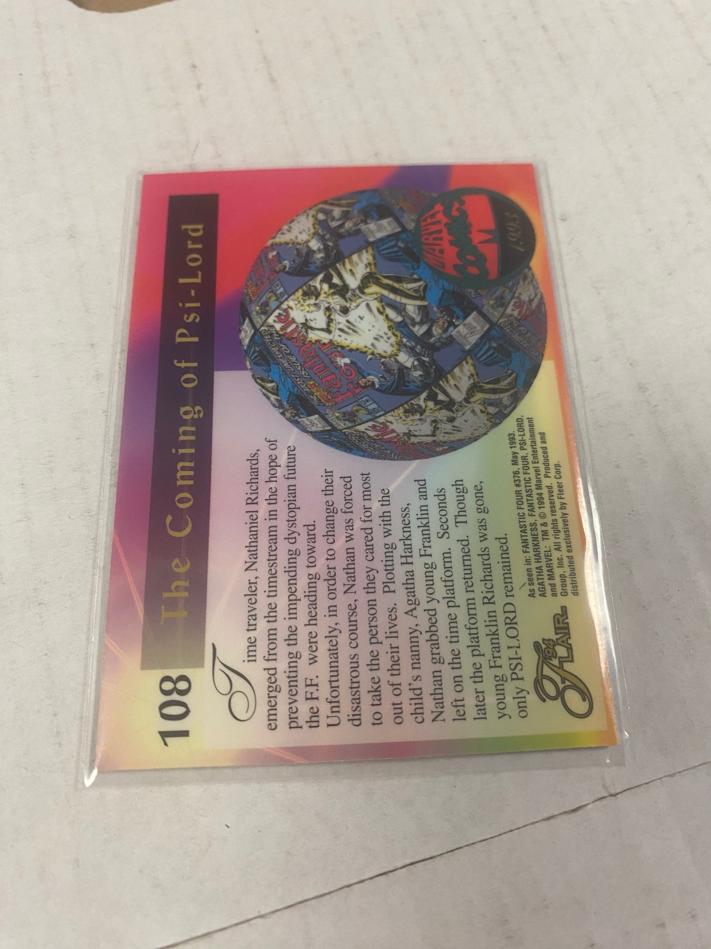 MARVEL FLAIR 94 PSI-LORD DECENT CONDITION