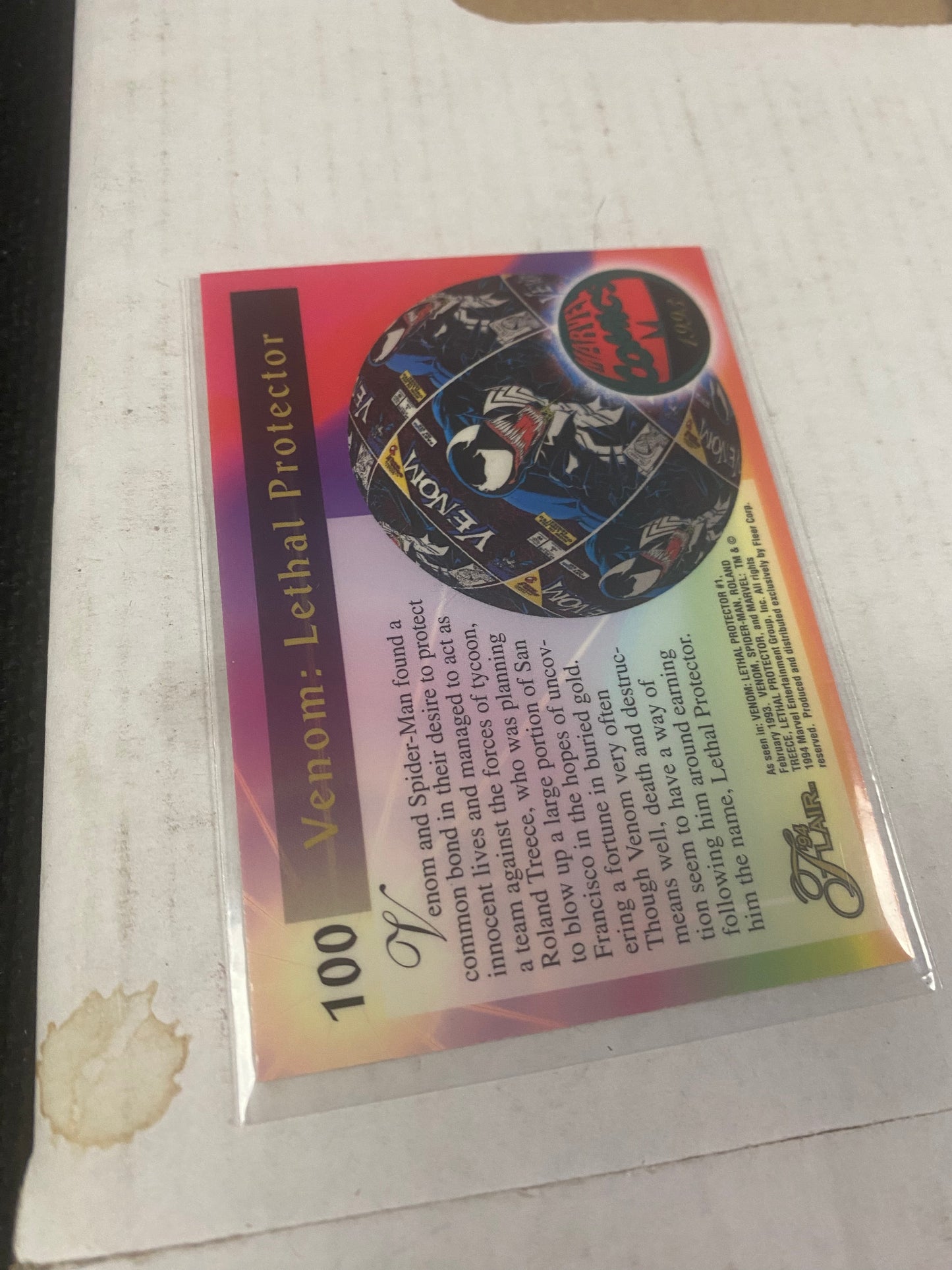 MARVEL FLAIR 94 LETHAL PROTECTOR GREAT CONDITION