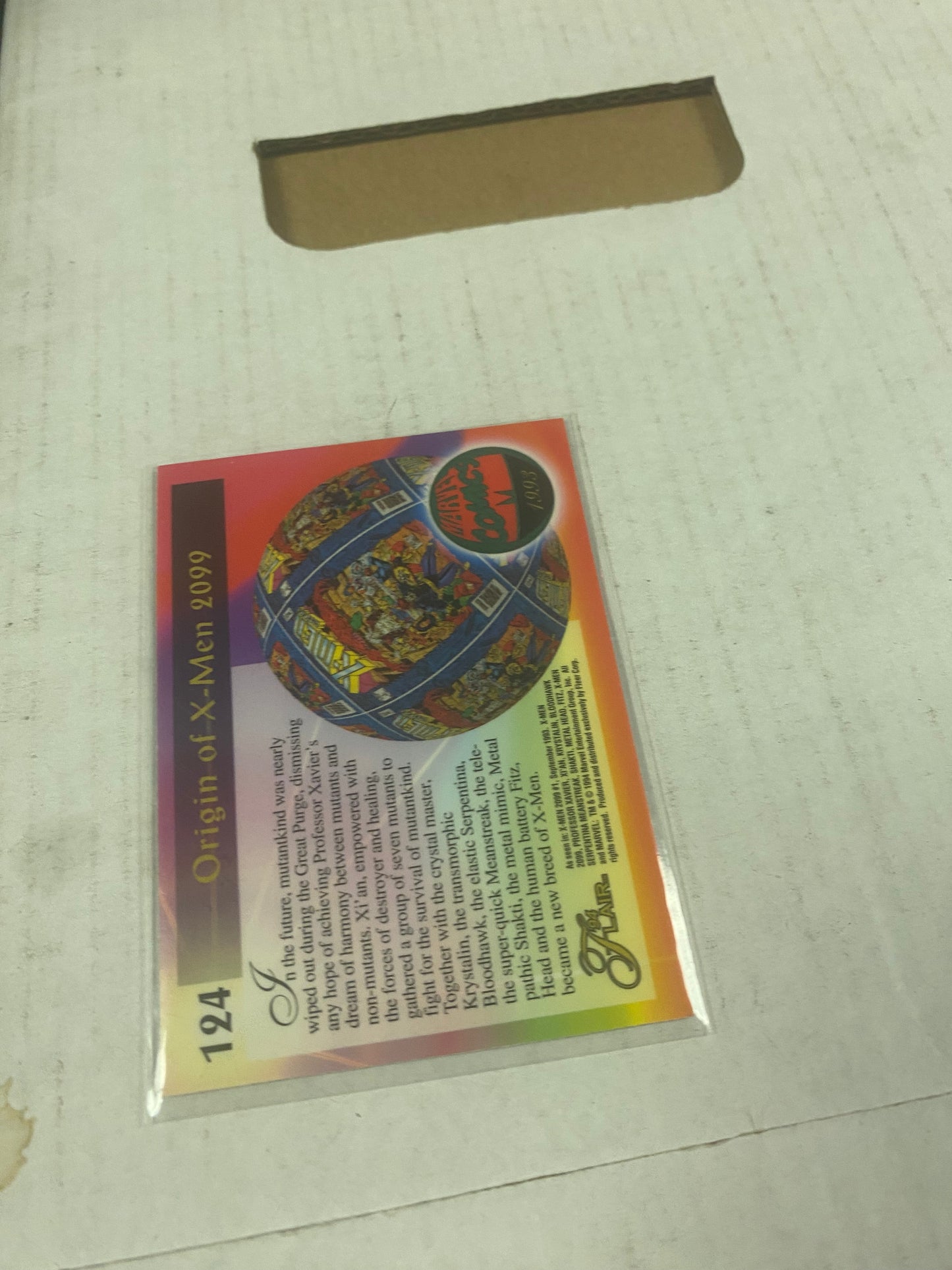 MARVEL FLAIR 94 BLOODHAWK OKAY CONDITION