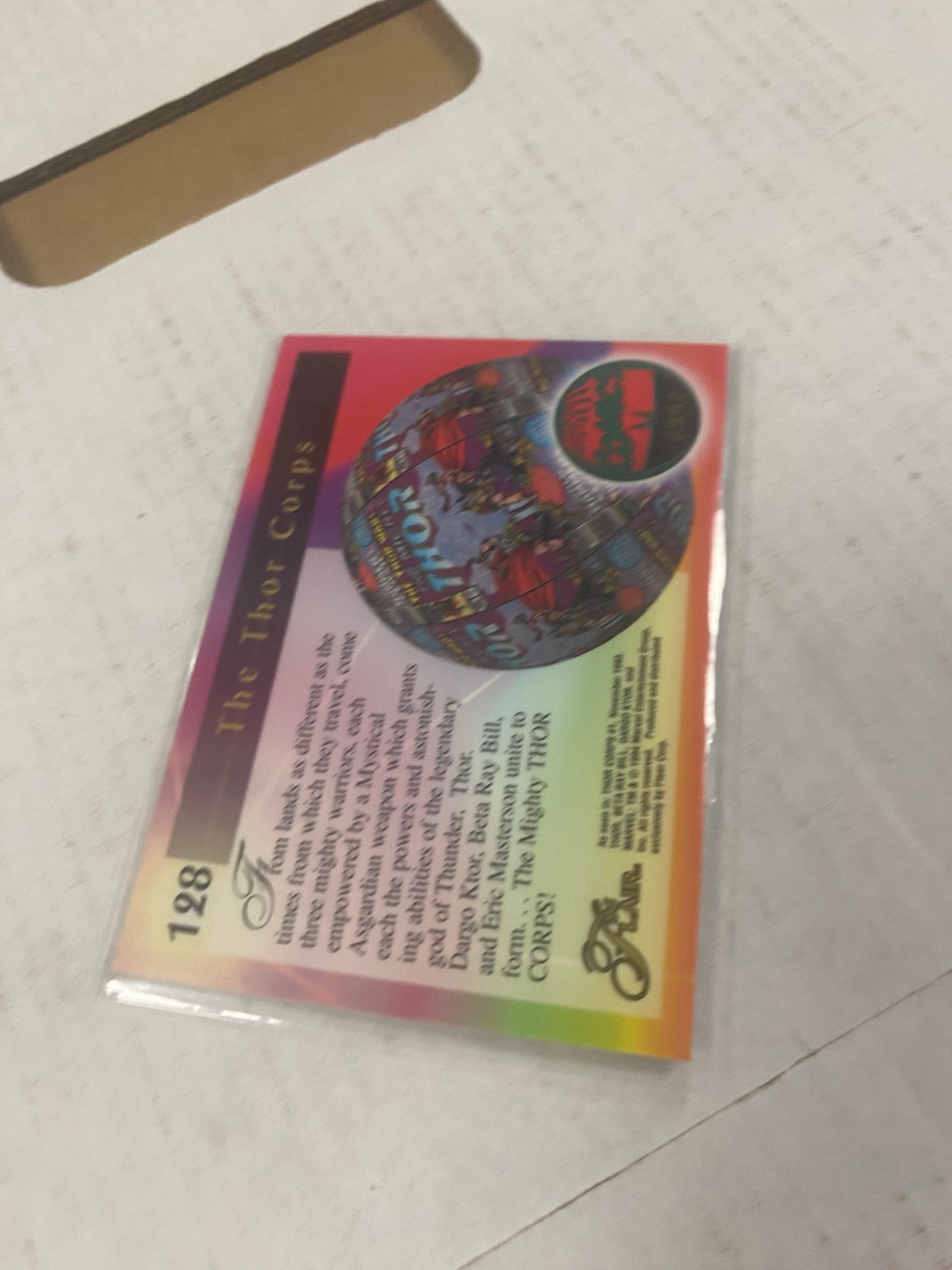 MARVEL FLAIR 94 THE THOR CORPS DECENT CONDITION