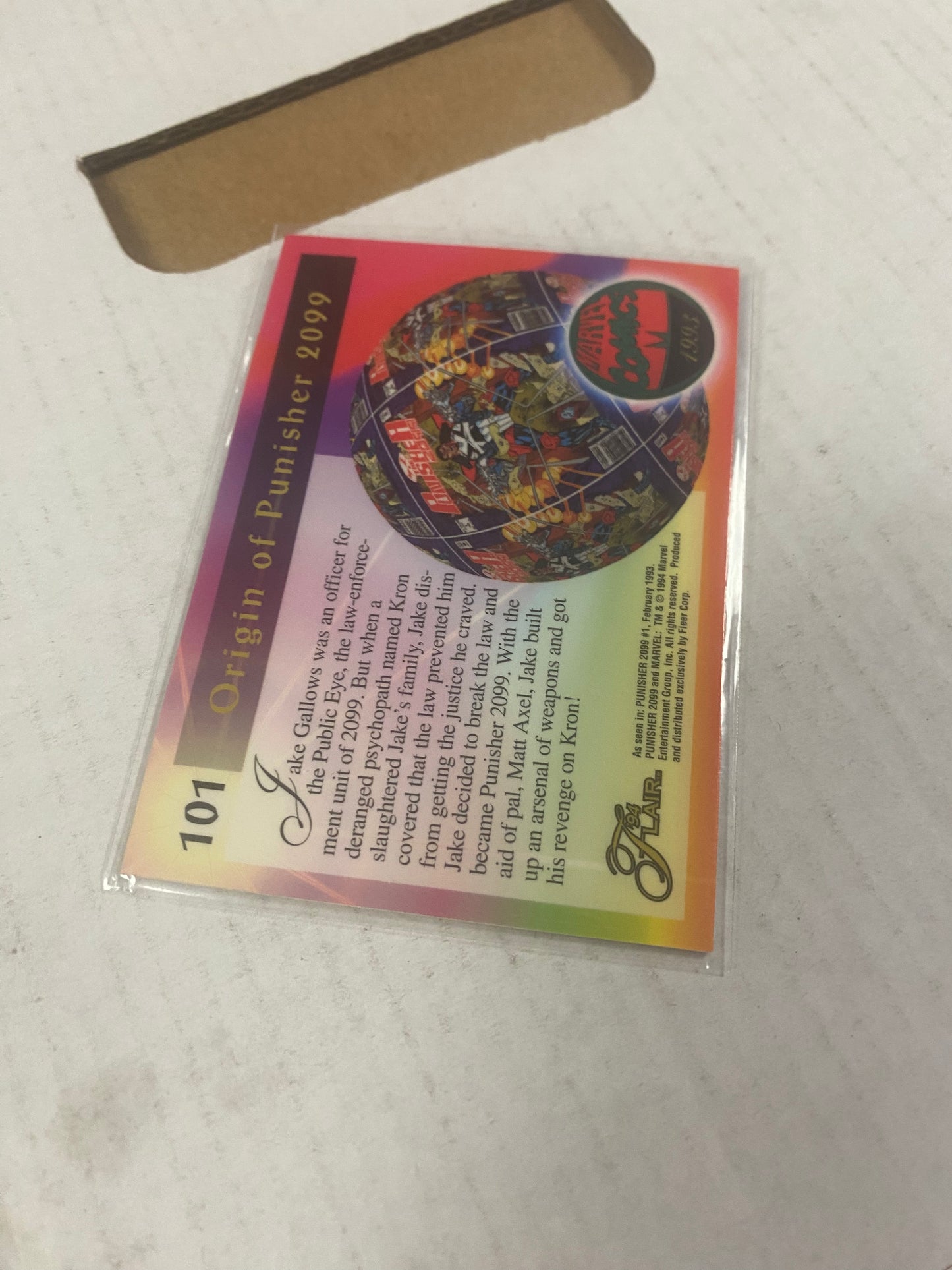 MARVEL FLAIR 94 PUNISHER 2099 DECENT CONDITION